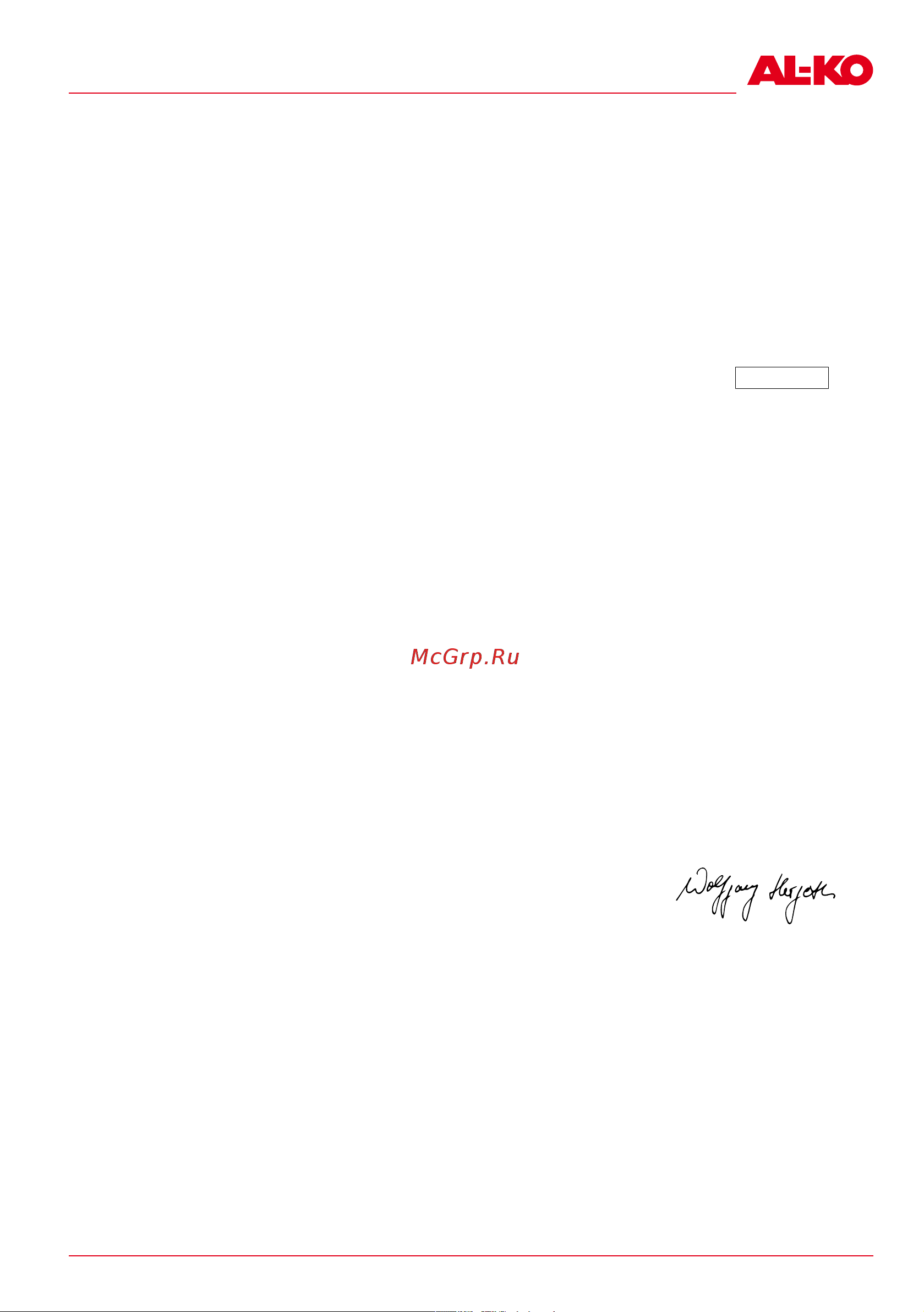 Al-Ko WR 2000 EasyFlex 113631 Инструкция к товару онлайн [181/296] 862009