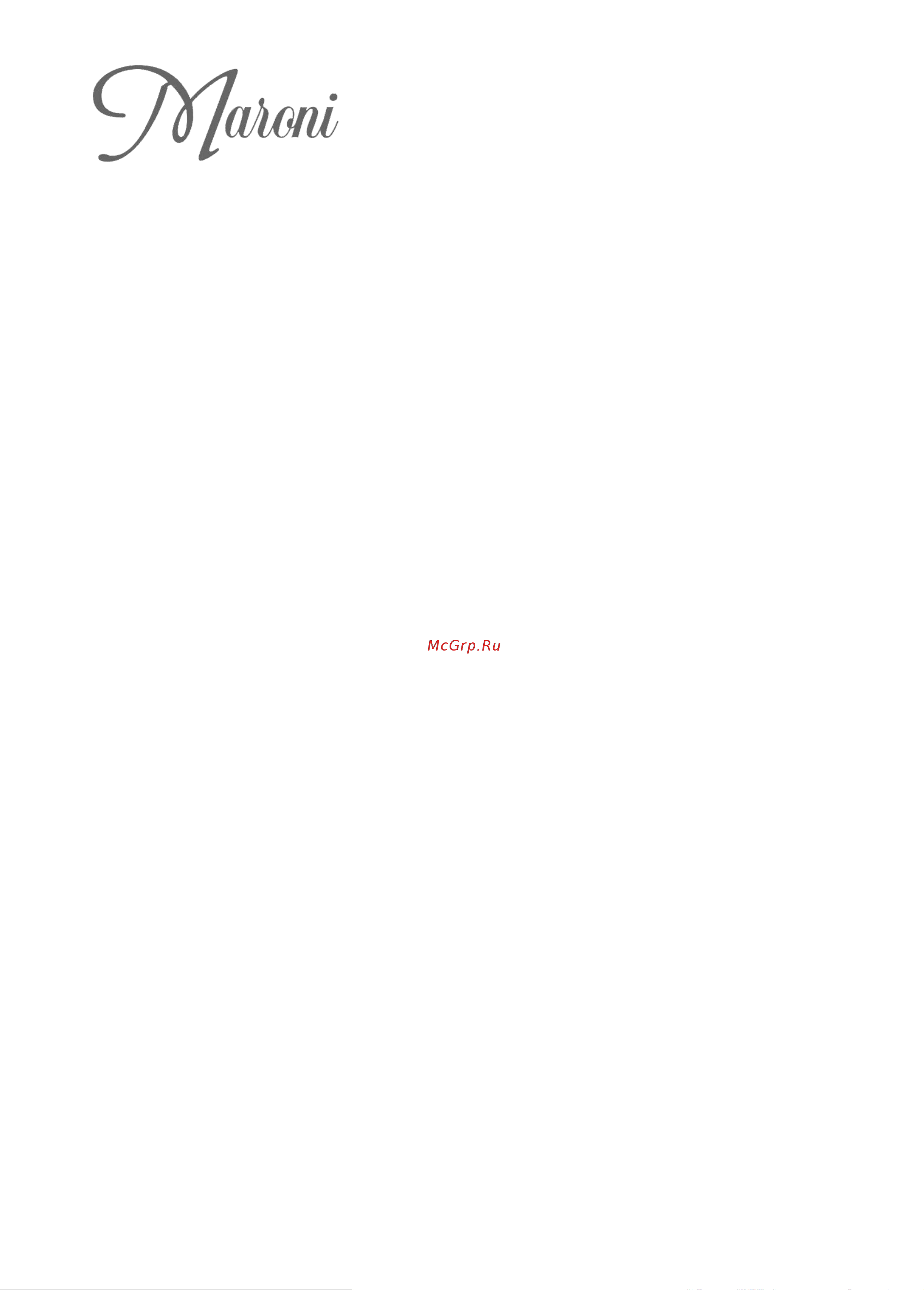 MARONI LINE 90x90x228, сифон D50мм SR90M-BND-DN4 466167 Инструкция онлайн [13/14] 862021
