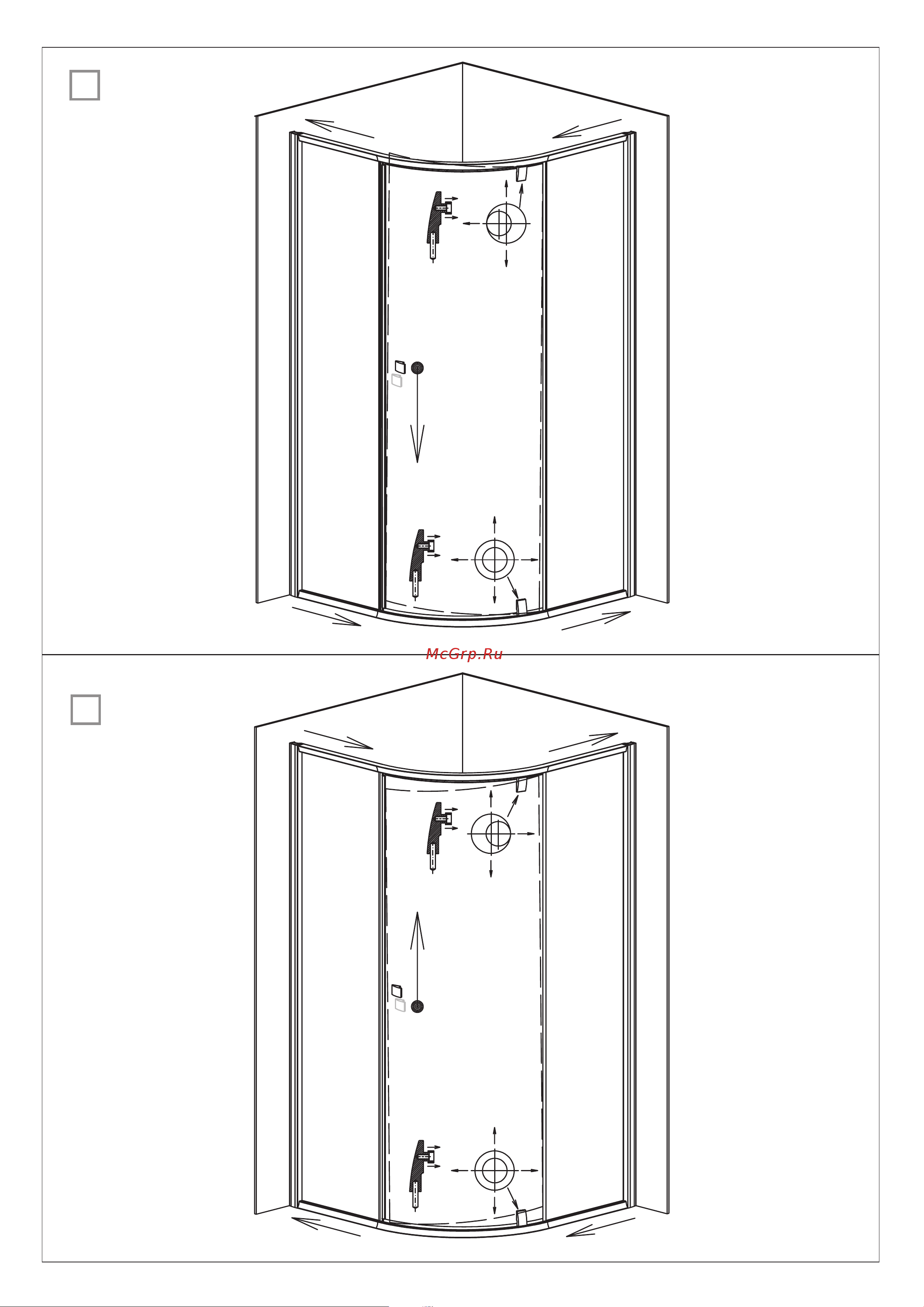 Ravak Pivot PSKK3 90x90 см, черный профиль, прозрачное стекло 37677300Z1 Инструкция к Ravak Pivot PSKK3 376AA100Z1 онлайн [8/12] 862184