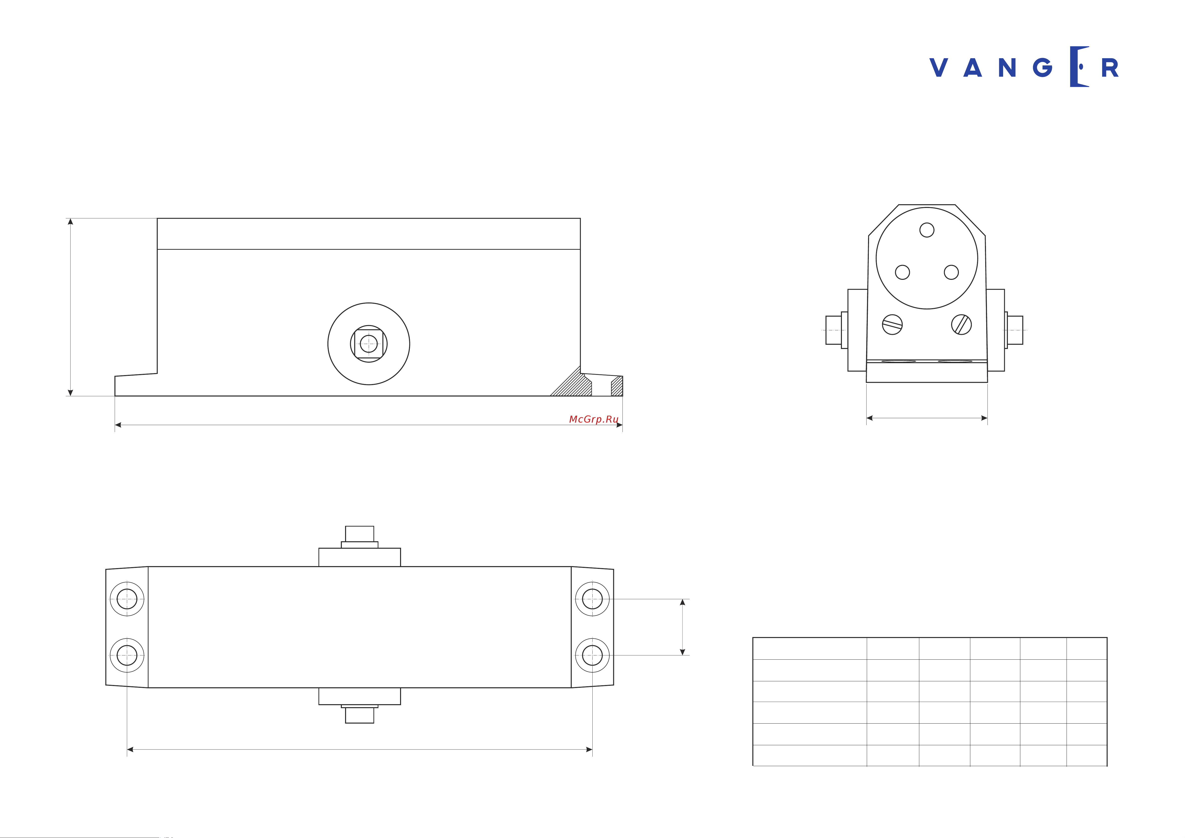 Vanger DC-120-SL 26414 чертёж онлайн