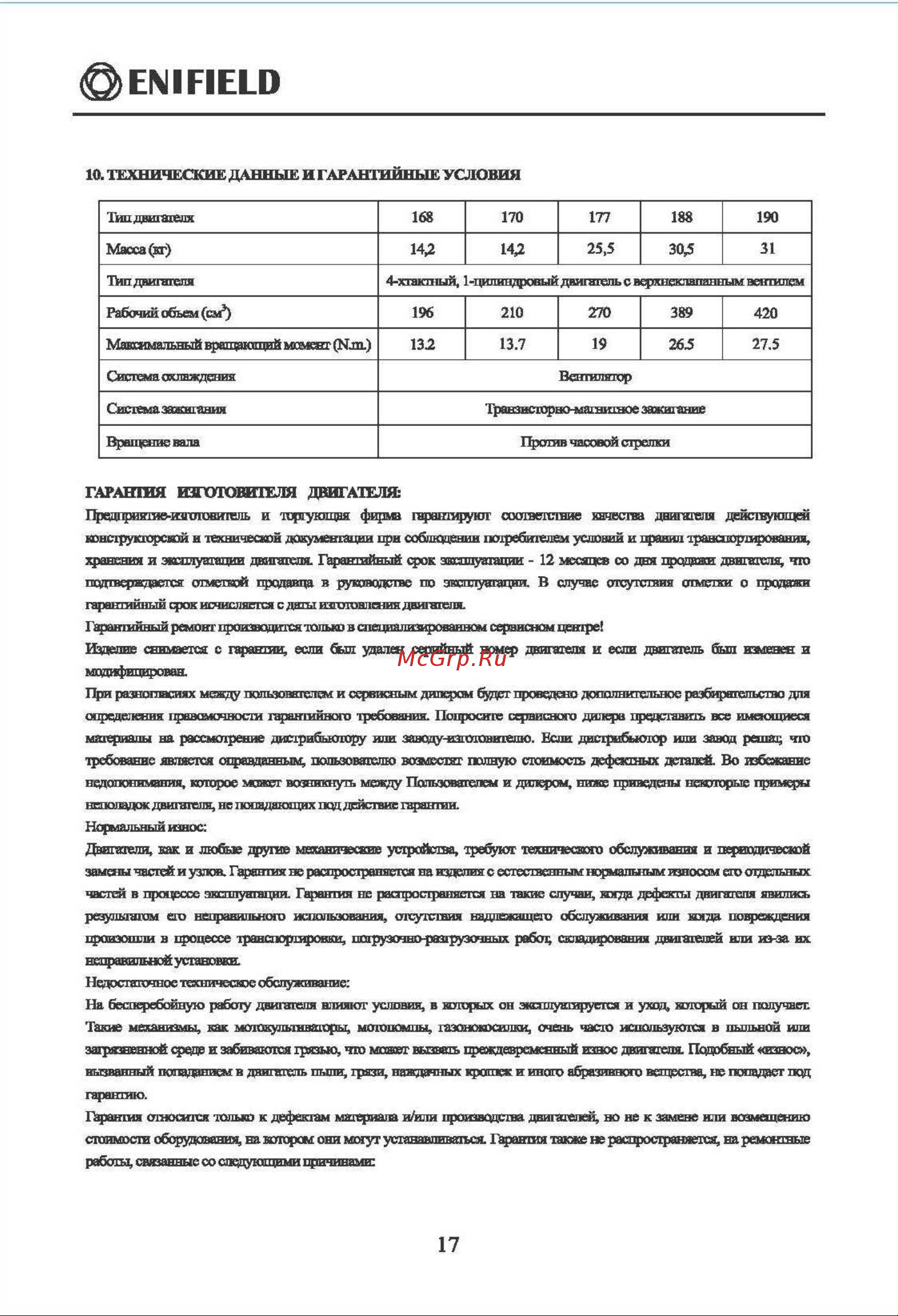 Enifield EN DBG 9025 Инструкция к товару онлайн [17/19] 862331