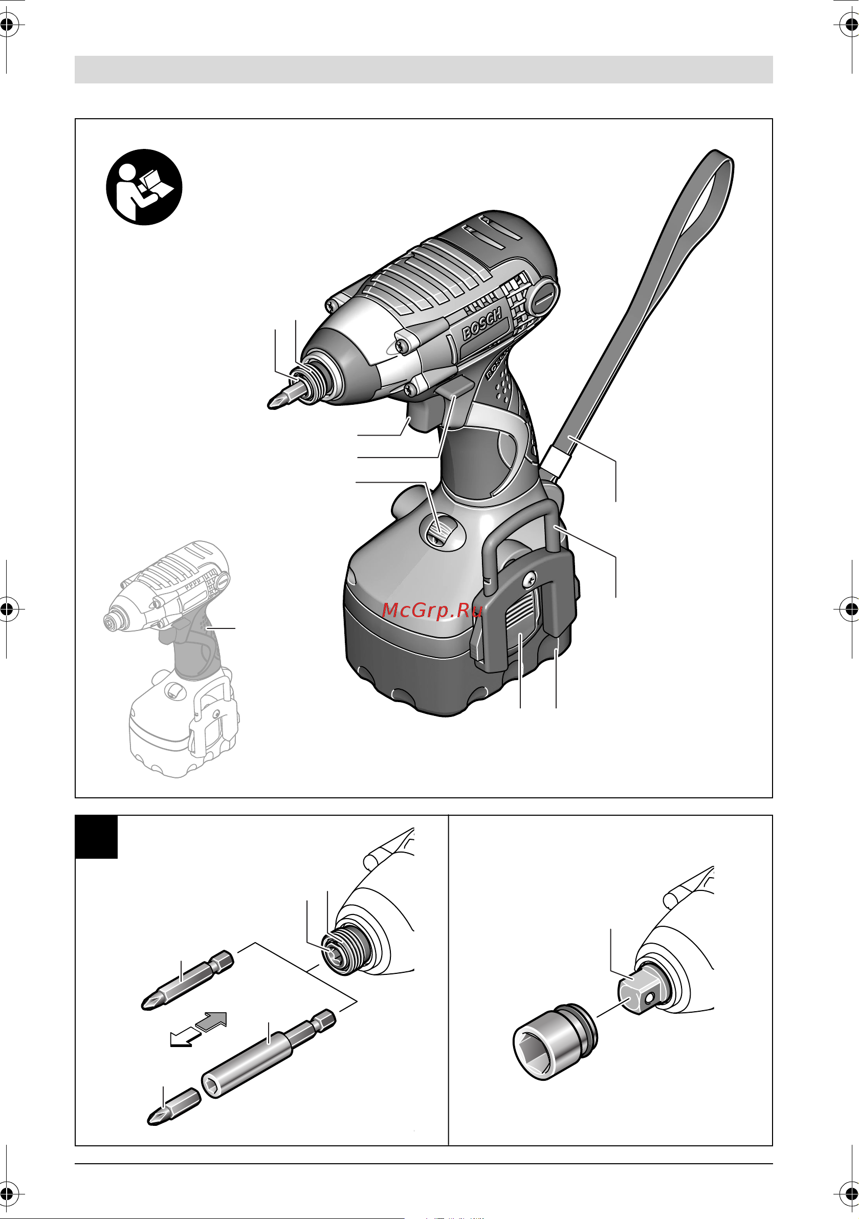 Bosch GDS 12 V 0.601.909.K21 Инструкция к товару онлайн [5/130] 862406