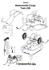 Haemmerlin cargo twin 230 mp pr окрашенный кузов, литые колеса-подшипник (1095 mg) 301614201 Инструкция по сборке