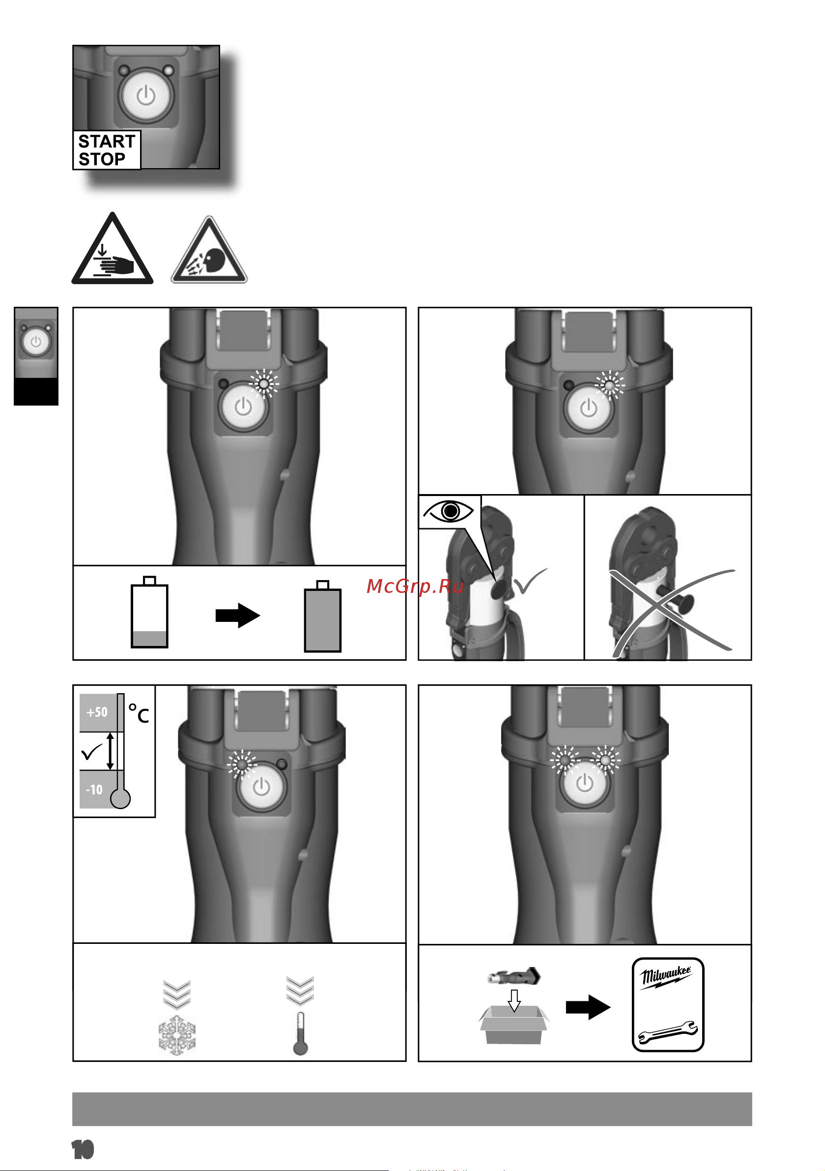 Milwaukee M12 HPT-202C Geberit Mapress Set 4933480902 Инструкция к товару онлайн [13/105] 862555