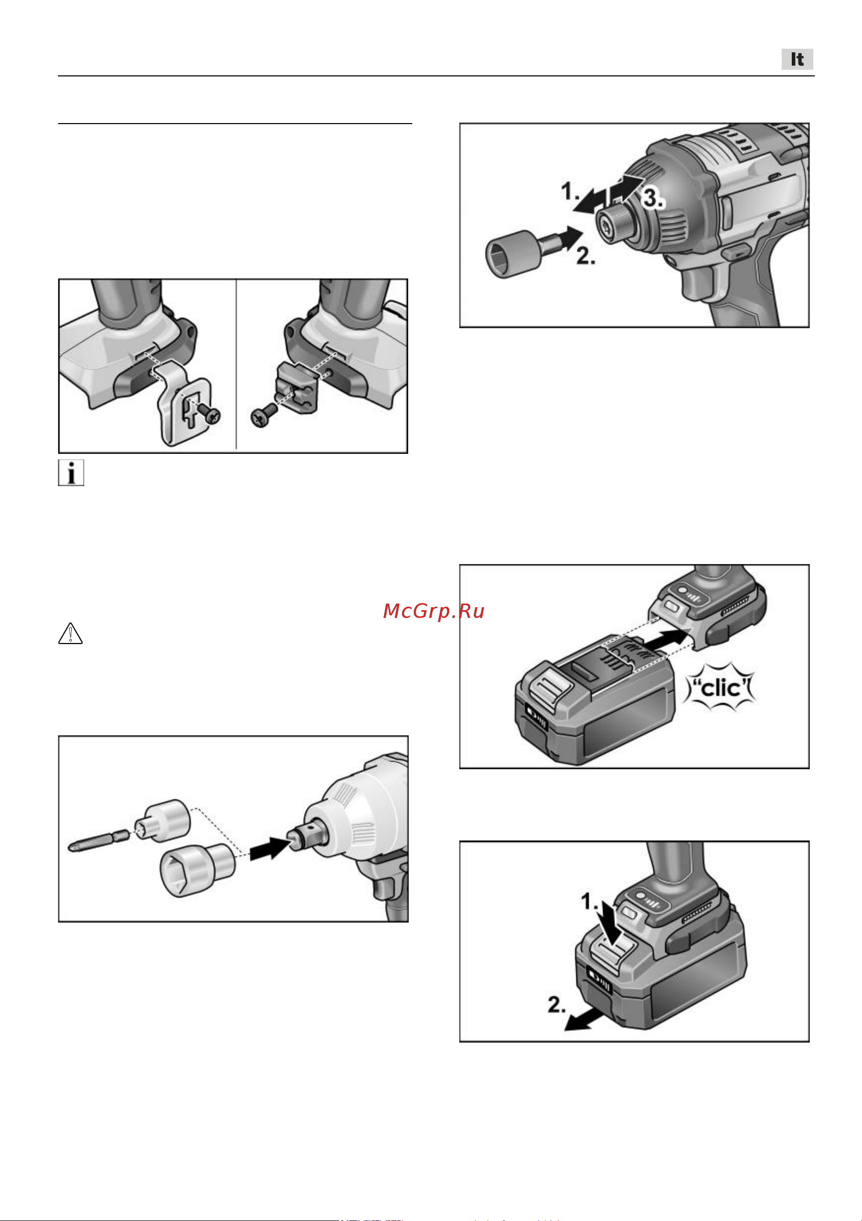 Flex IW 3/4 18.0-EC C 18.0 В 492612 Инструкция к товару онлайн [265/294] 862600