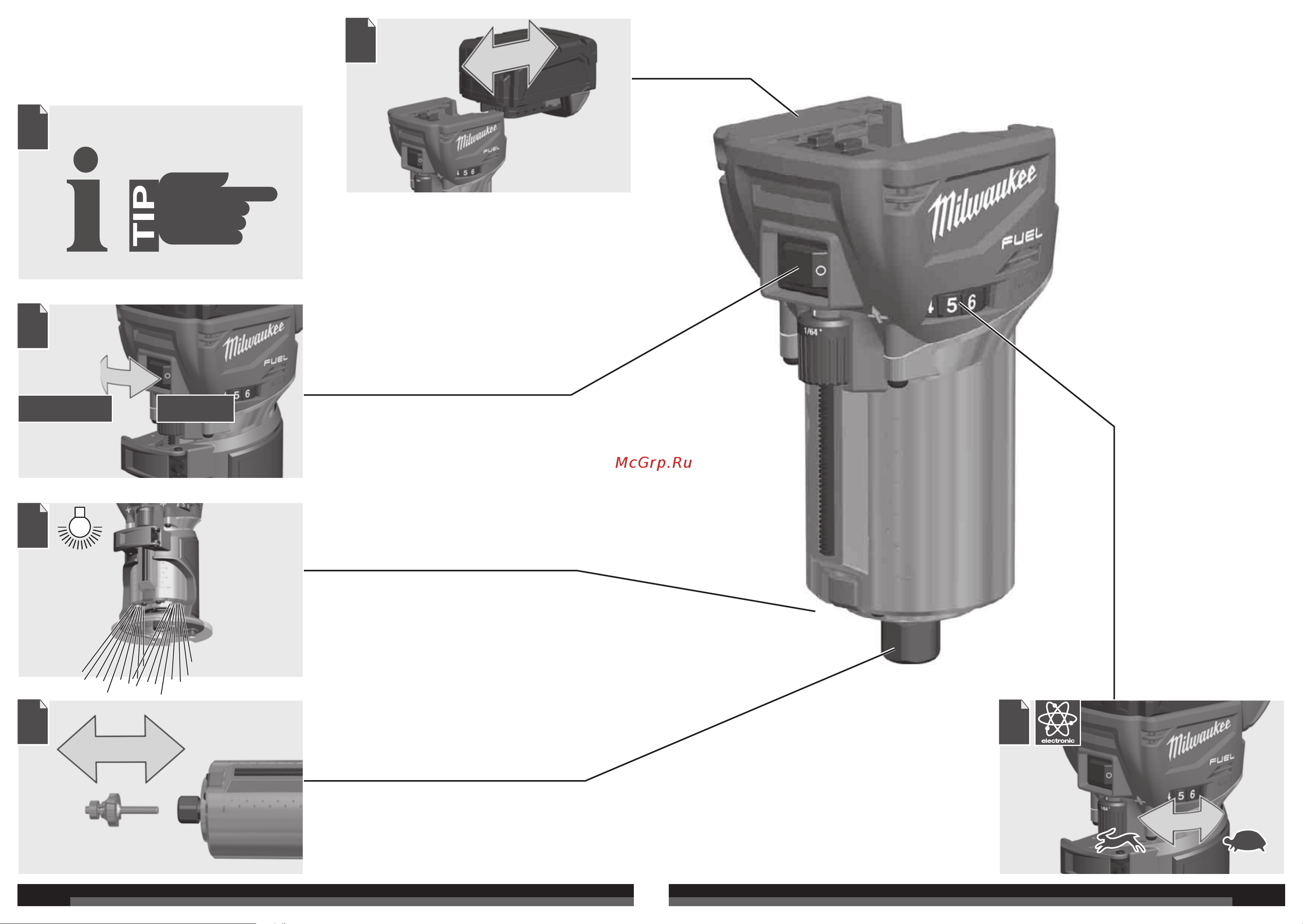 Milwaukee M18FTR-0X 4933471604 Инструкция к товару онлайн [3/45] 862652