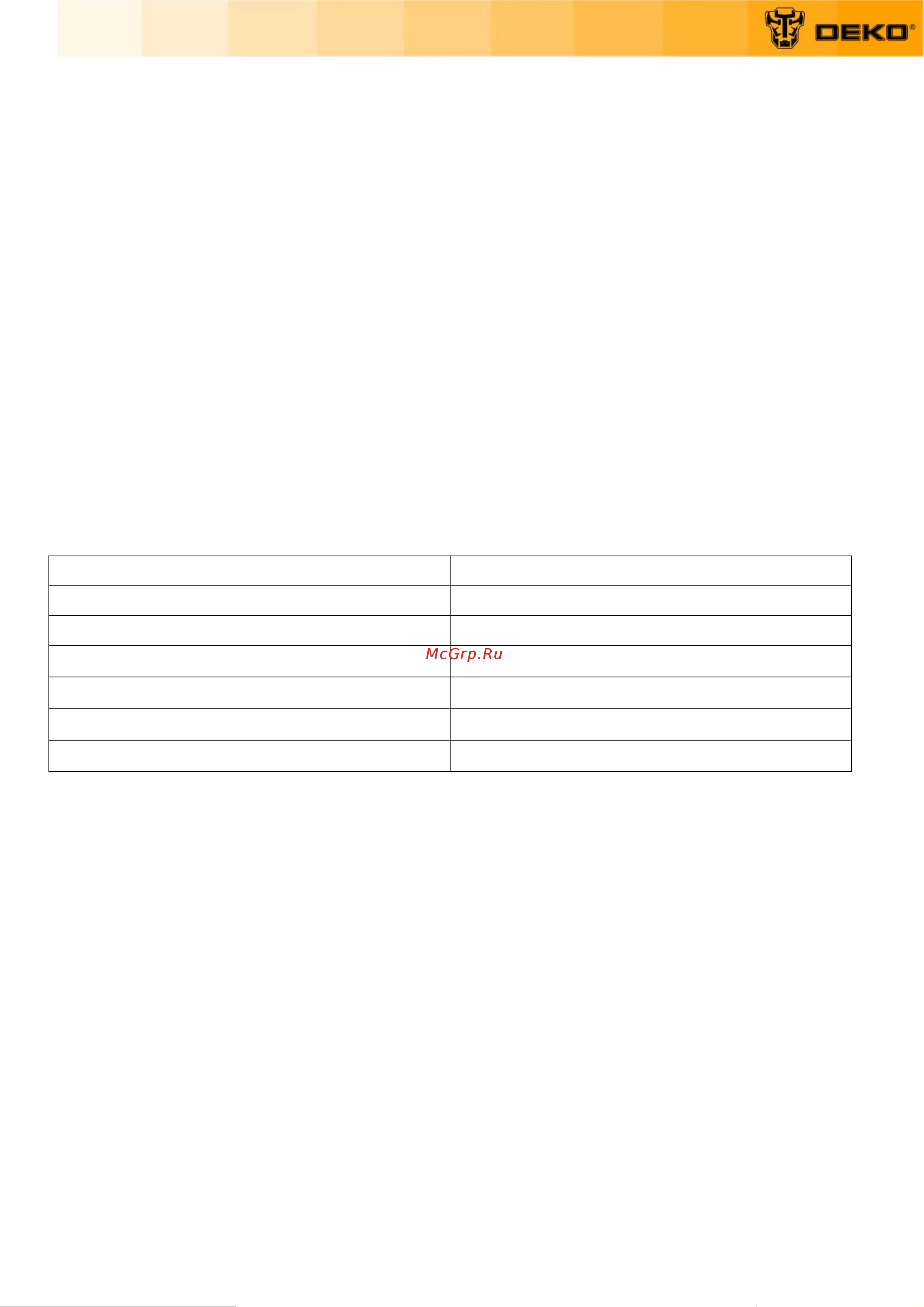 Deko DKET20 20 В, 1x2.0 А*ч 065-1215 Инструкция по эксплуатации онлайн [3/15] 862663