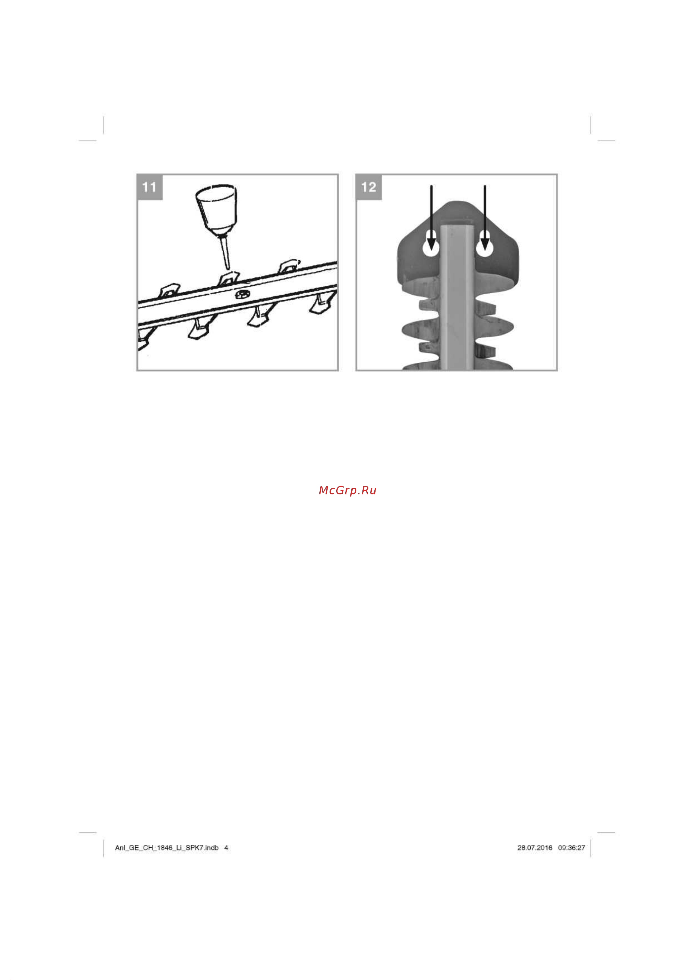 Einhell PXC GE-CH 1846 Li 3410642 Инструкция к Einhell GE-CH 1846 Li онлайн [4/13] 862719