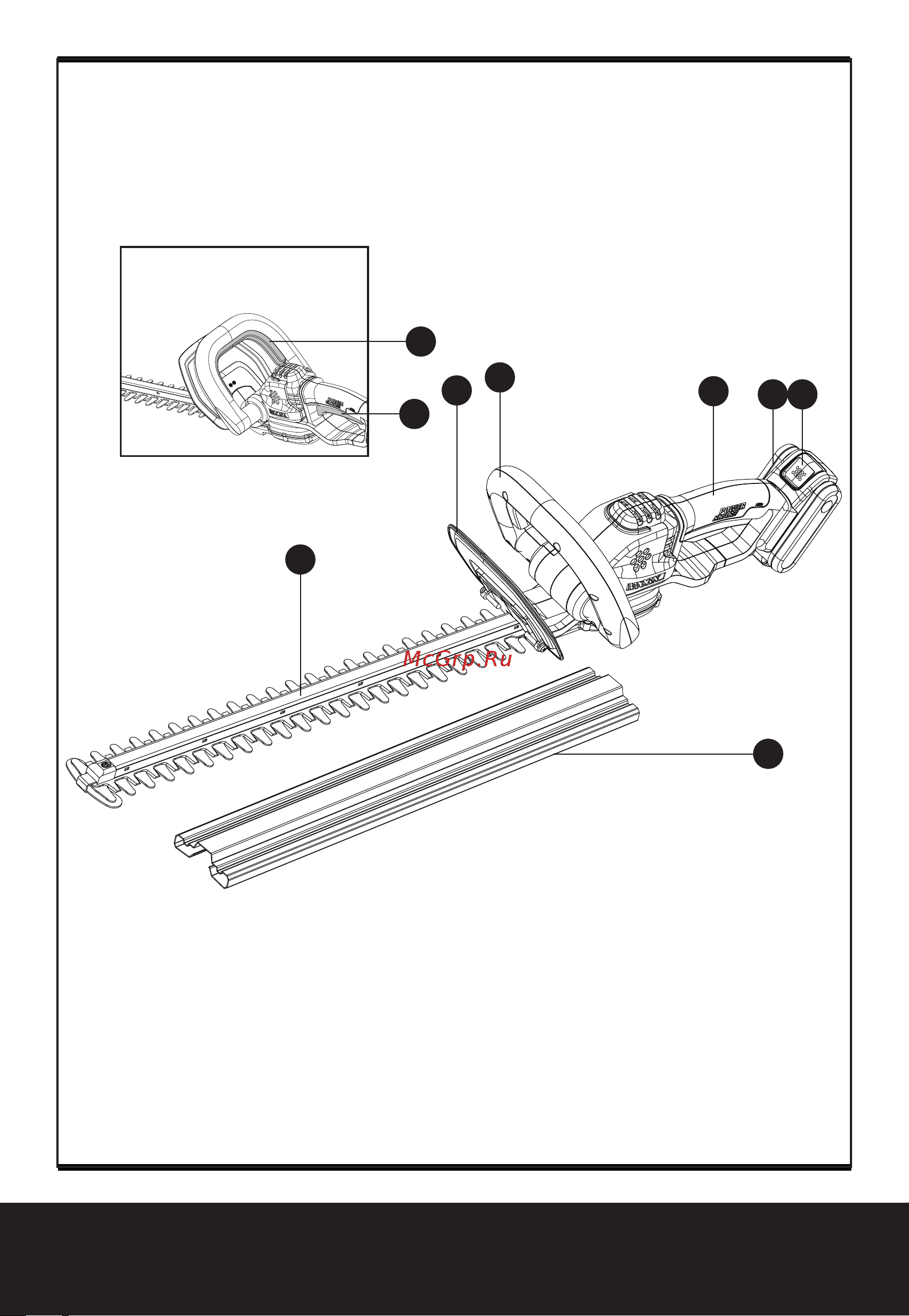 Worx 20В, 56см, 2Ач х1 и ЗУ WG264E Инструкция по эксплуатации онлайн [3/120] 862763
