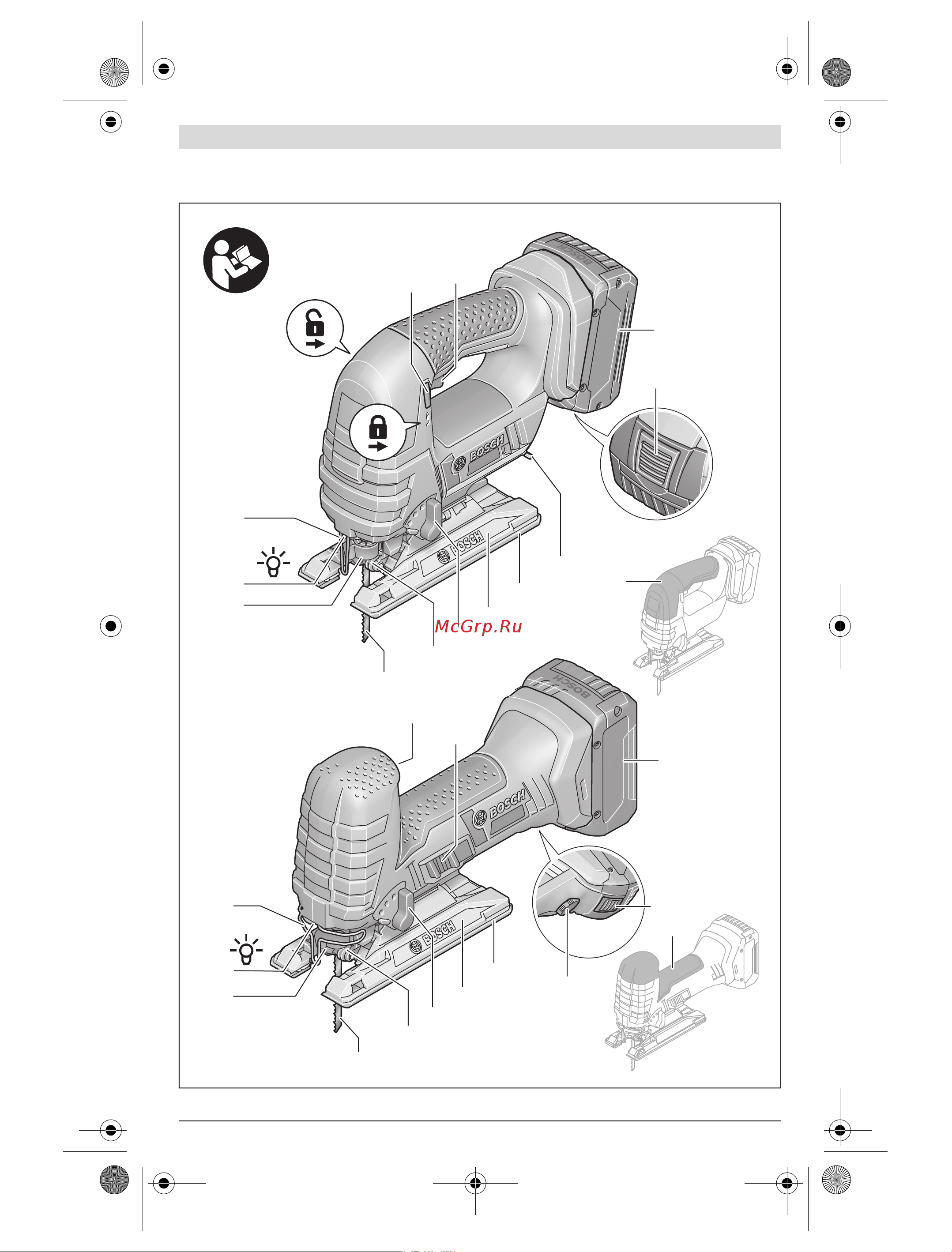 Bosch GST 18 V-LI B Solo 0.601.5A6.100 Инструкция к товару онлайн [3/222] 862801