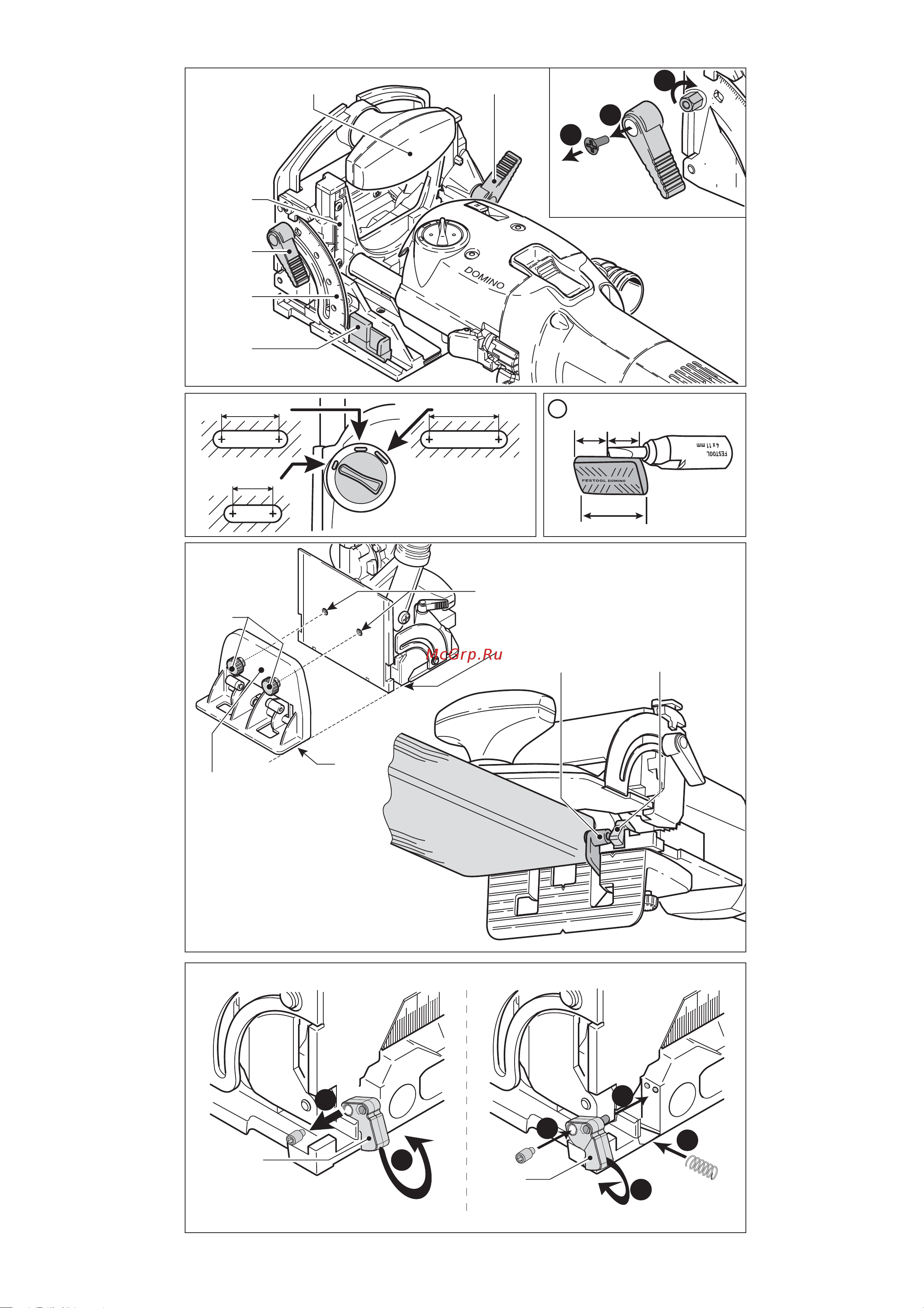 Festool DOMINO, компл.в конт. T-Loc DF 500 Q-PLUS 230V 576413 Инструкция к товару онлайн [4/84] 862866