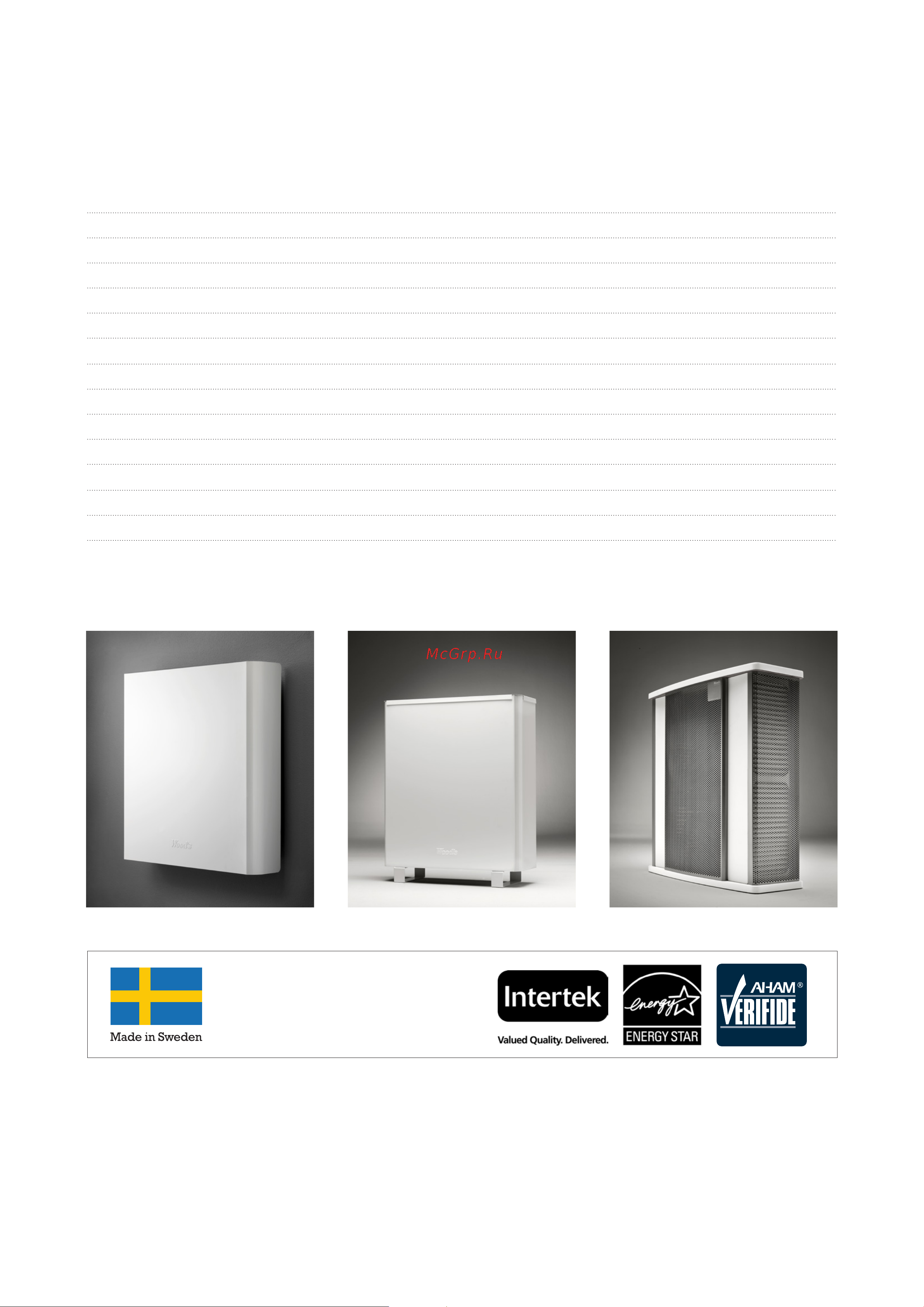 Woods GRAN900, 160м2, очищение 99,98%, с двойным активным фильтром ION HEPA, с отделкой деревом WAP901-EU Презентация.pdf онлайн [3/30] 862925