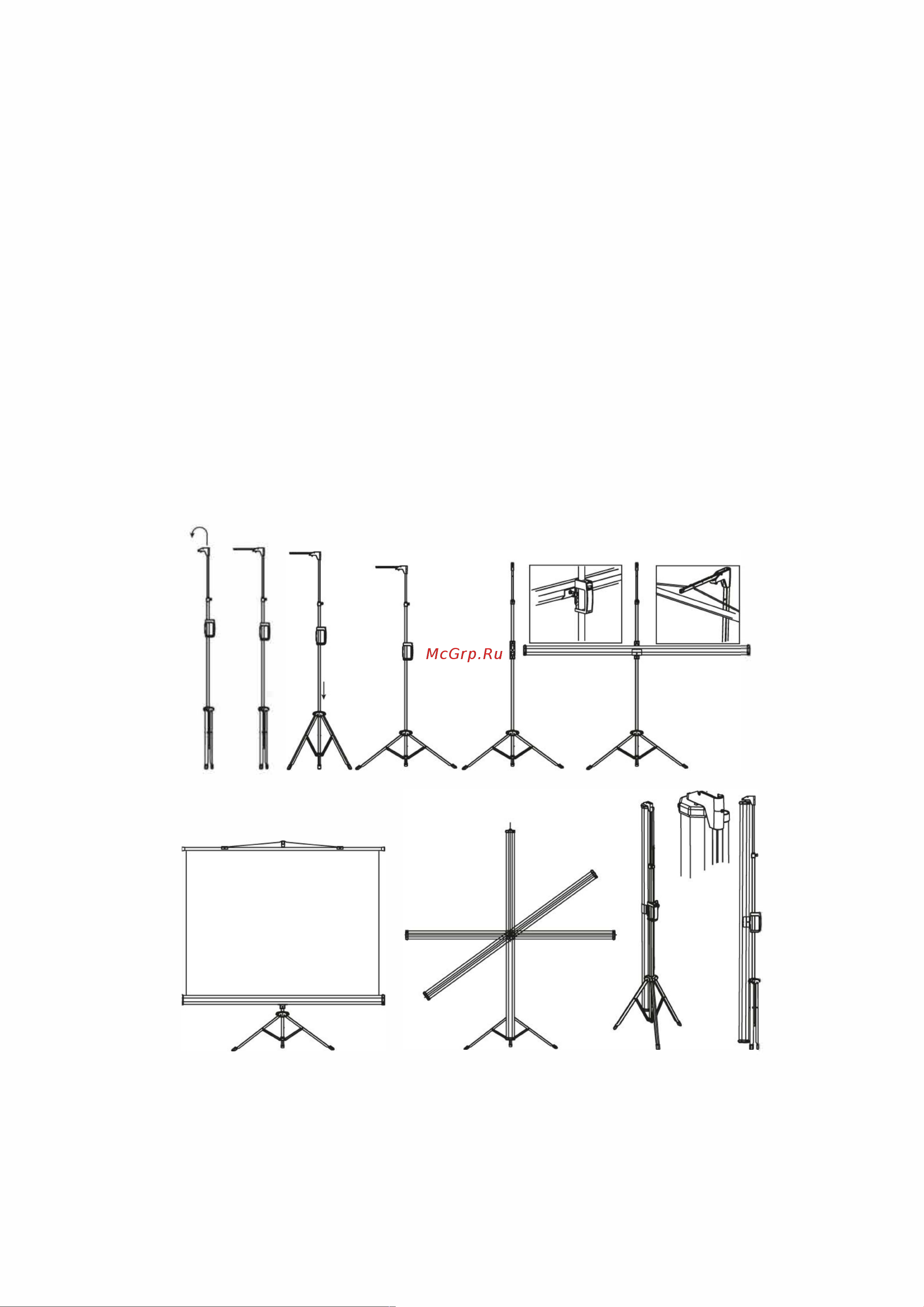 Lumien LEV-100104 Eco View 127x127 см, рабочая область 121x121 см, Matte White, 1:1 6 121532 Инструкция к товару онлайн [6/9] 862956