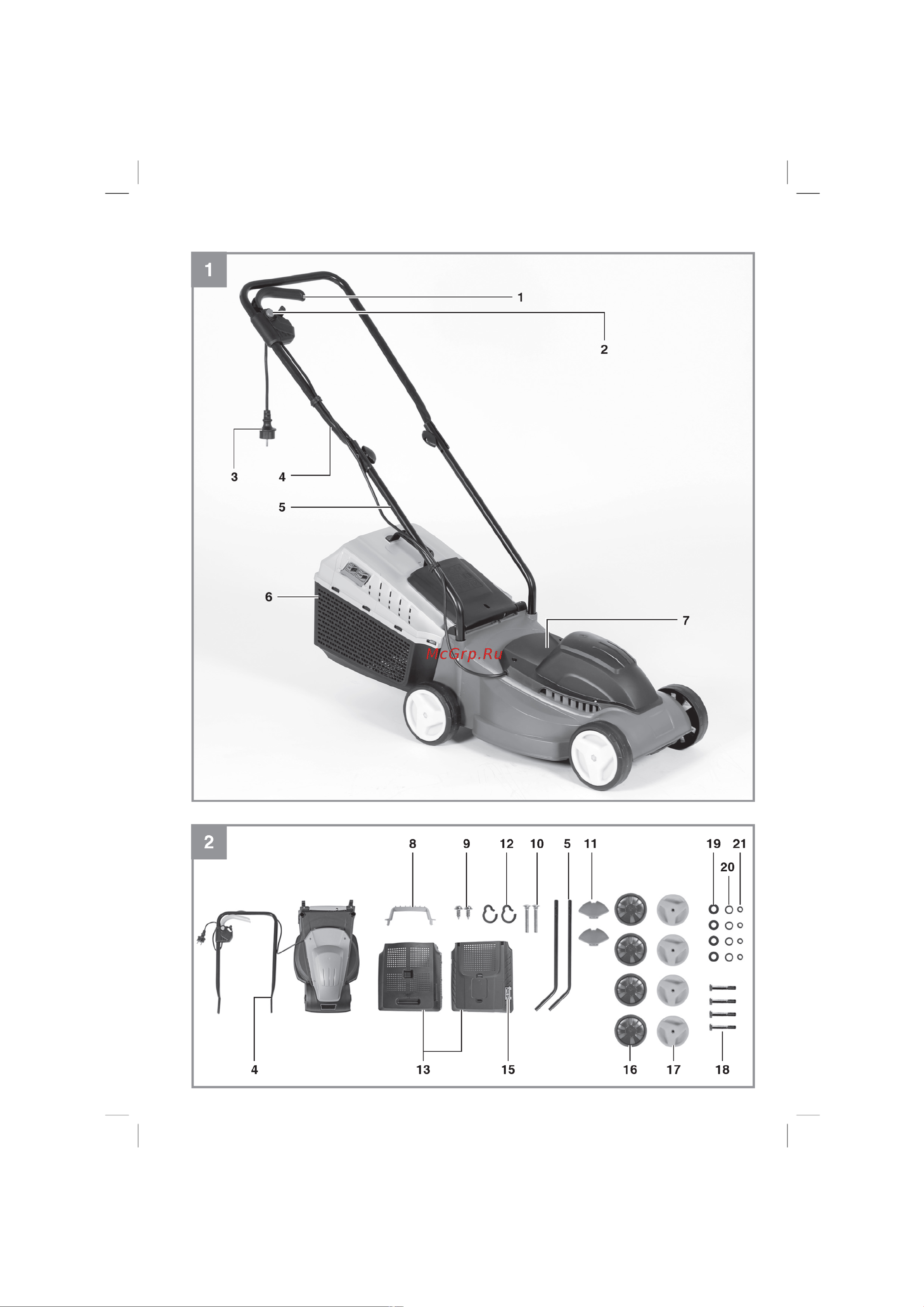 Einhell GC-EM 1032 3400257 Инструкция к товару онлайн [2/18] 863168