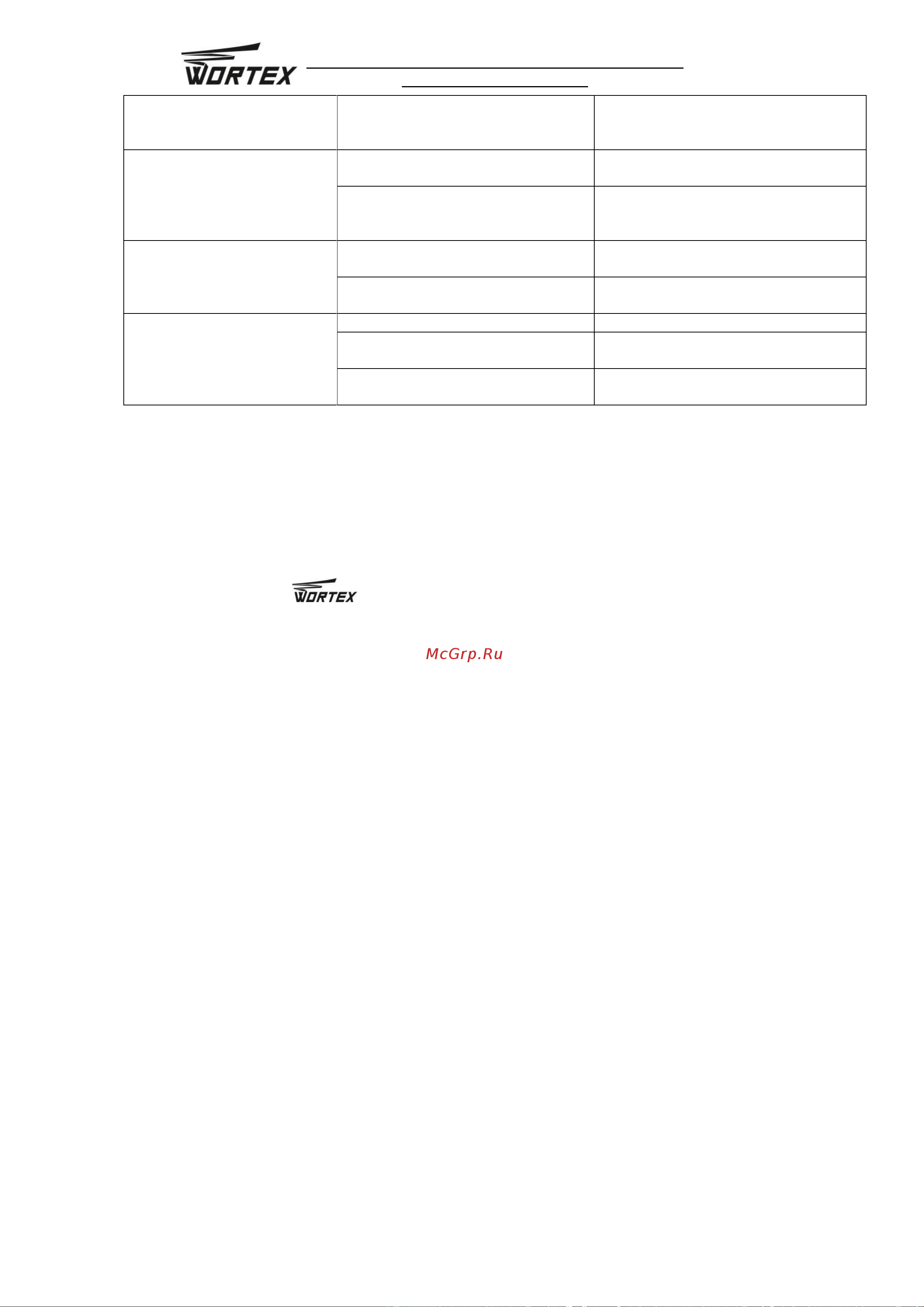 WORTEX LM32131P0019 Инструкция к WORTEX LM32131P0019 онлайн [11/15] 863232