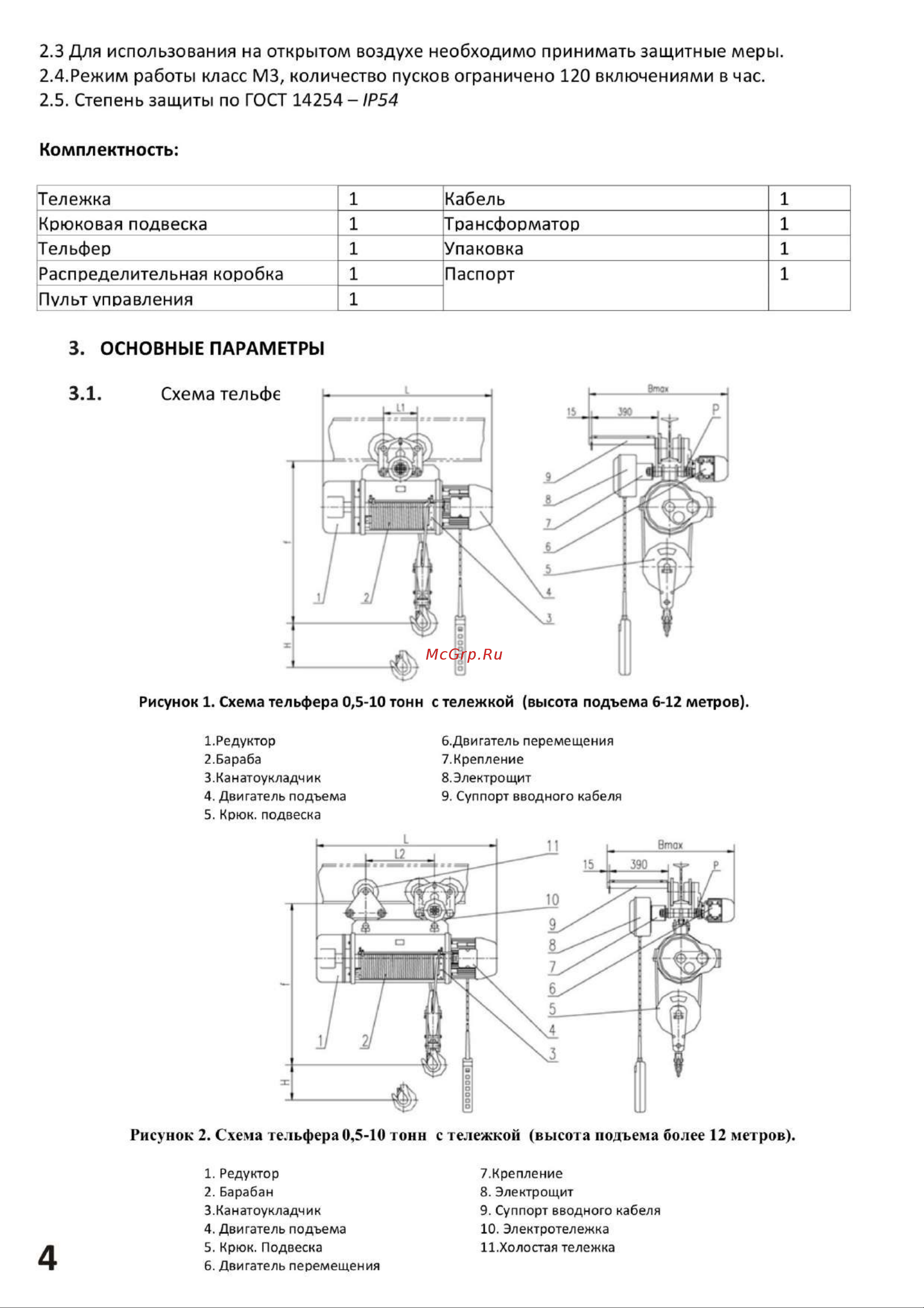 СИБТАЛЬ модель CD1 3.2 т, 18 м, 380v 020 0001 0318 Руководство по эксплуатации онлайн [4/27] 863242
