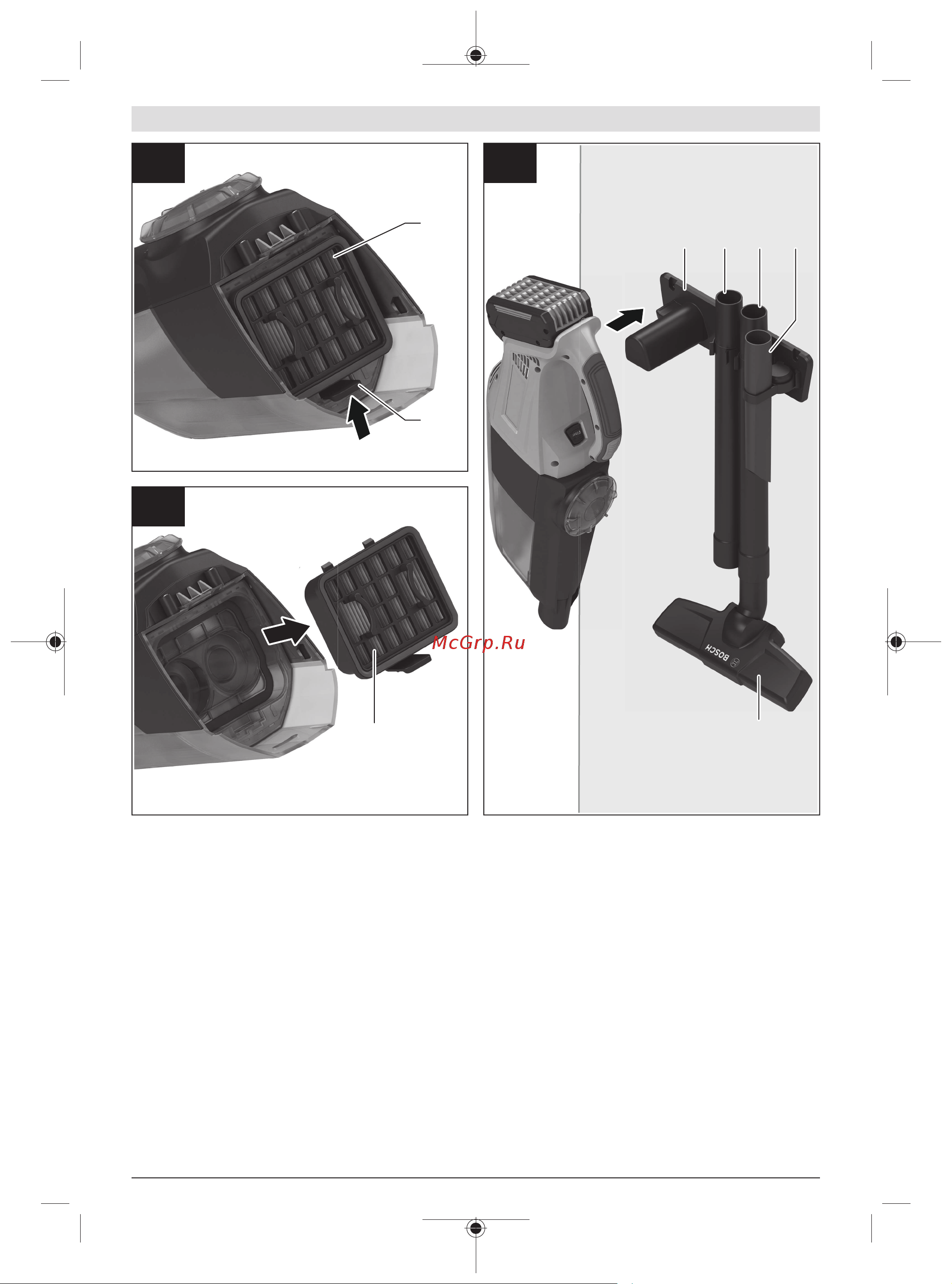 Bosch GAS 18V-1 /1 bat. ProCORE18V 4Am/h/+ЗУ 0615990M3K Инструкция к Bosch GAS 18V-1 0615990M3K онлайн [6/138] 863362