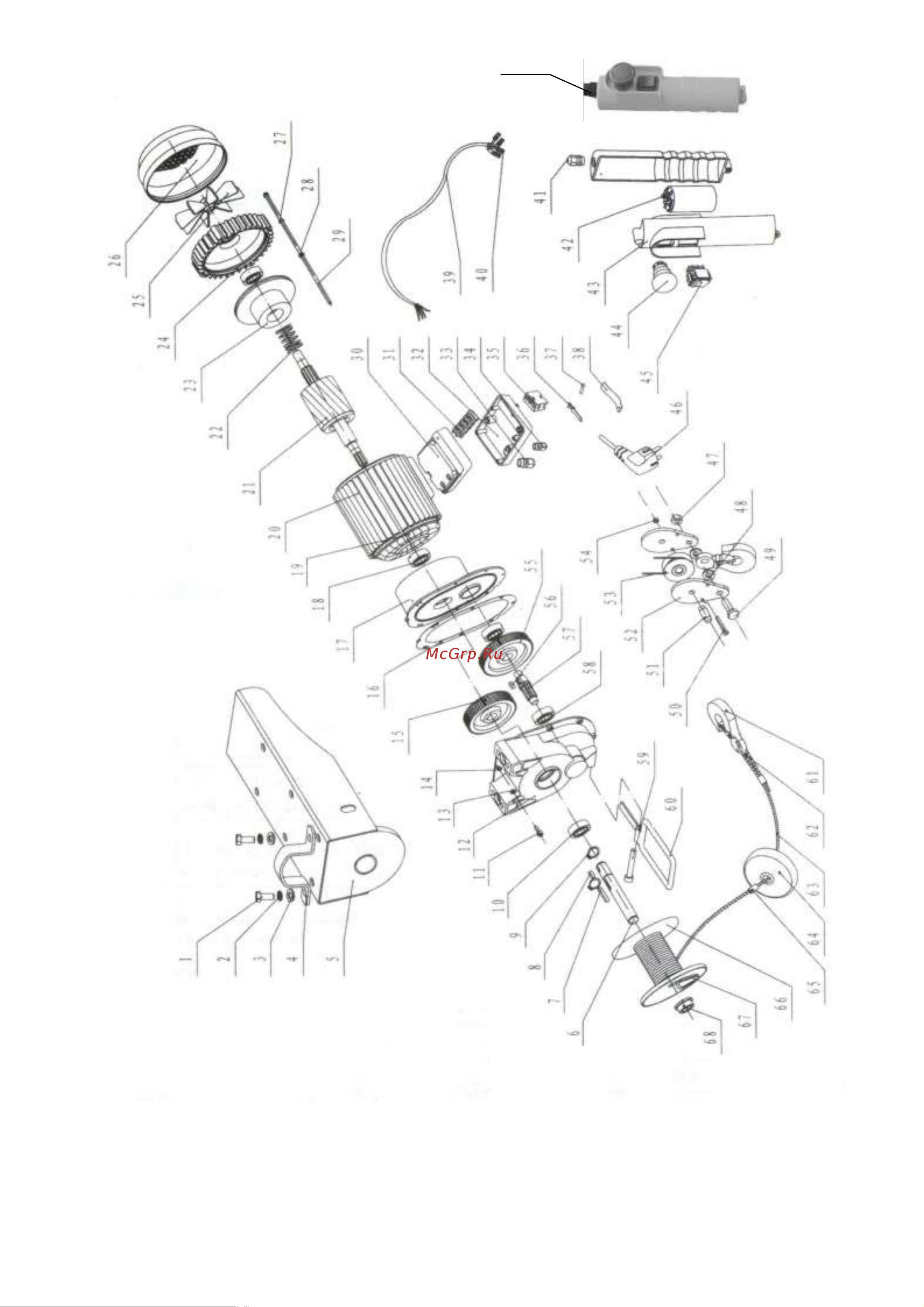 Euro-lift KX 250 00016928 (18 м/9 м, 125 кг/250 кг, 220 В) Руководство пользователя онлайн [8/9] 863484