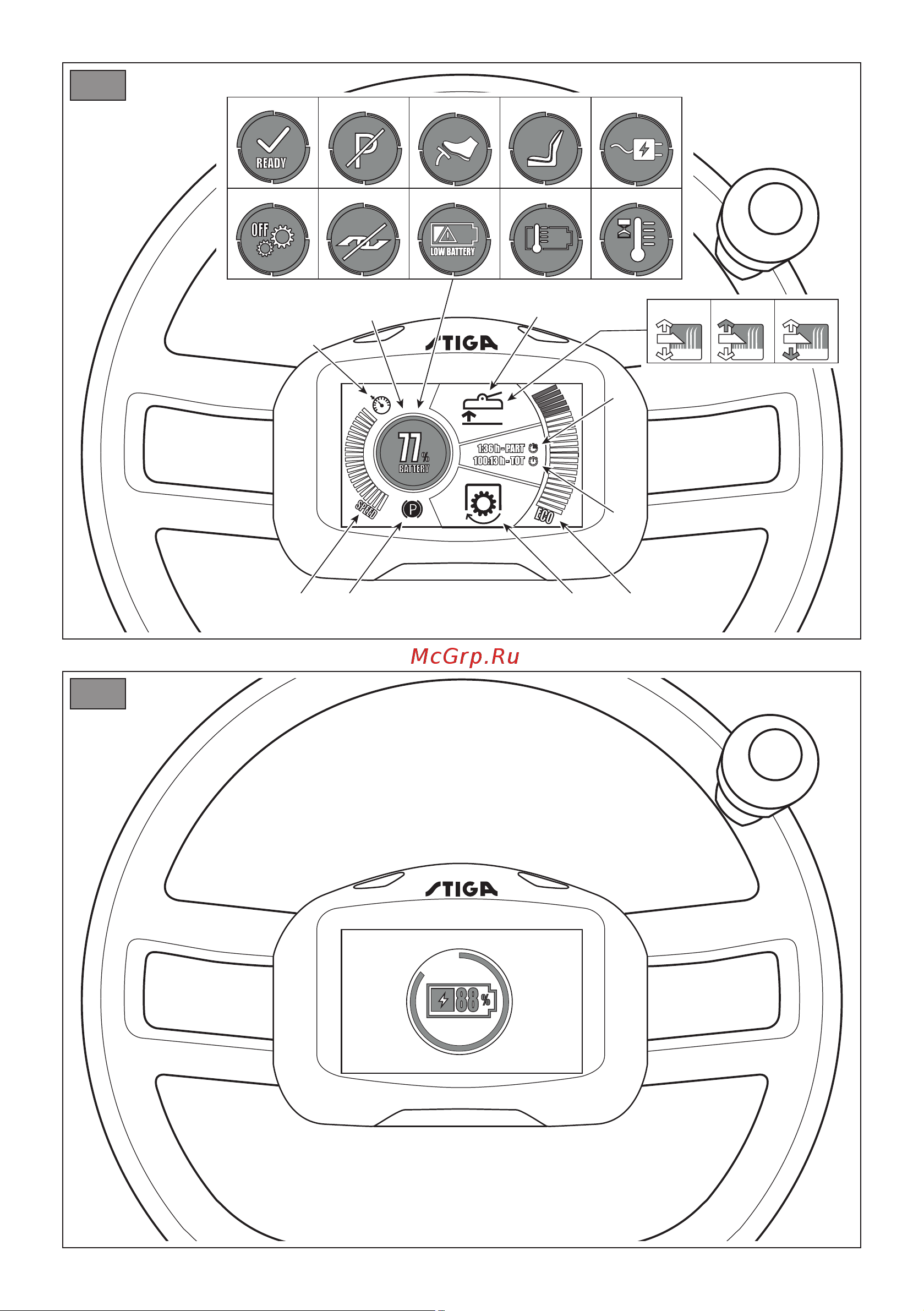 Stiga e-Park 220 Quick Flip 2F5828001/ST1 Инструкция к STIGA e-Park 220 Quick Flip 2F5828001/ST1 онлайн [8/48] 863575