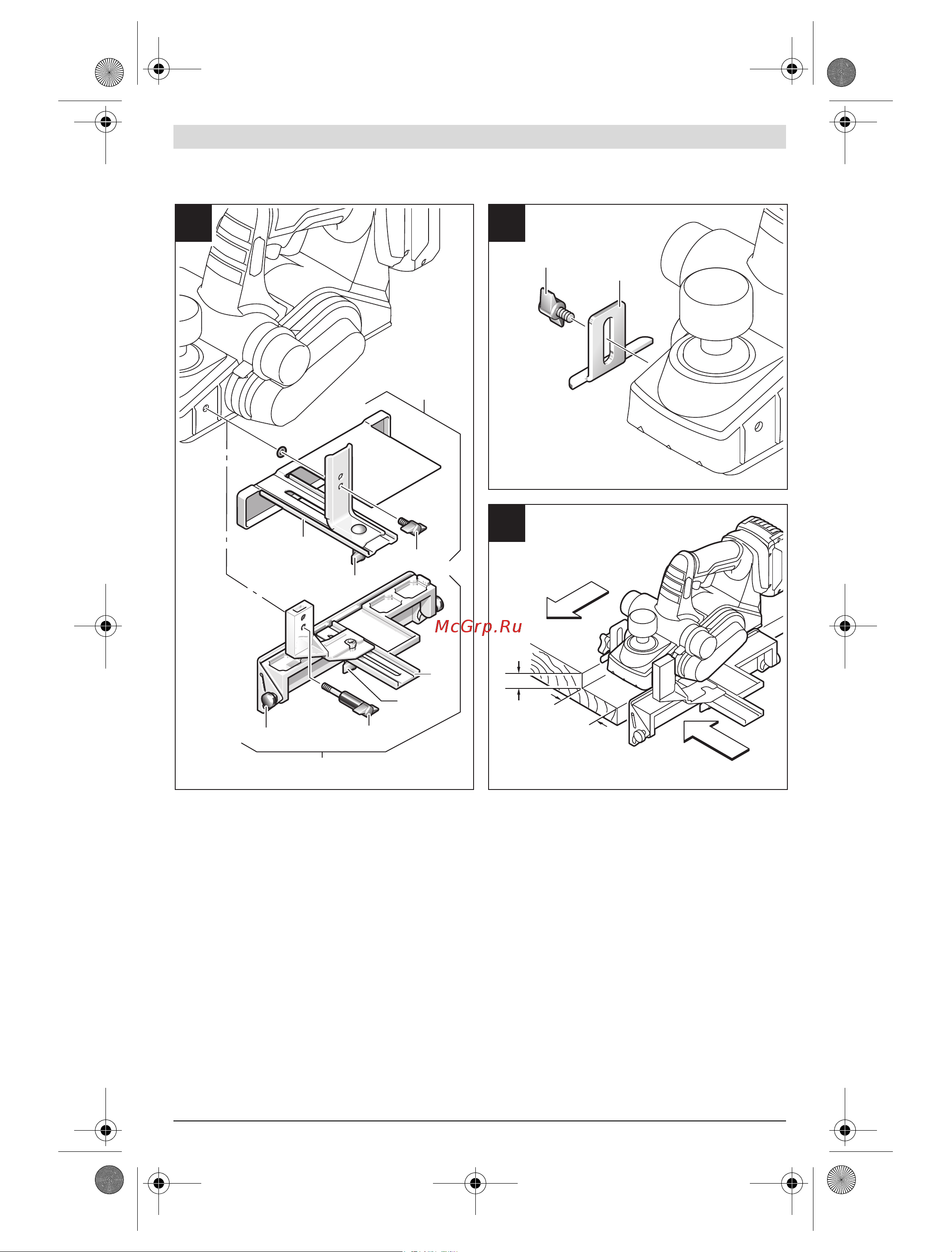 Bosch GHO 18 V-LI Professional 0.601.5A0.301 Инструкция к товару онлайн [6/181] 863787