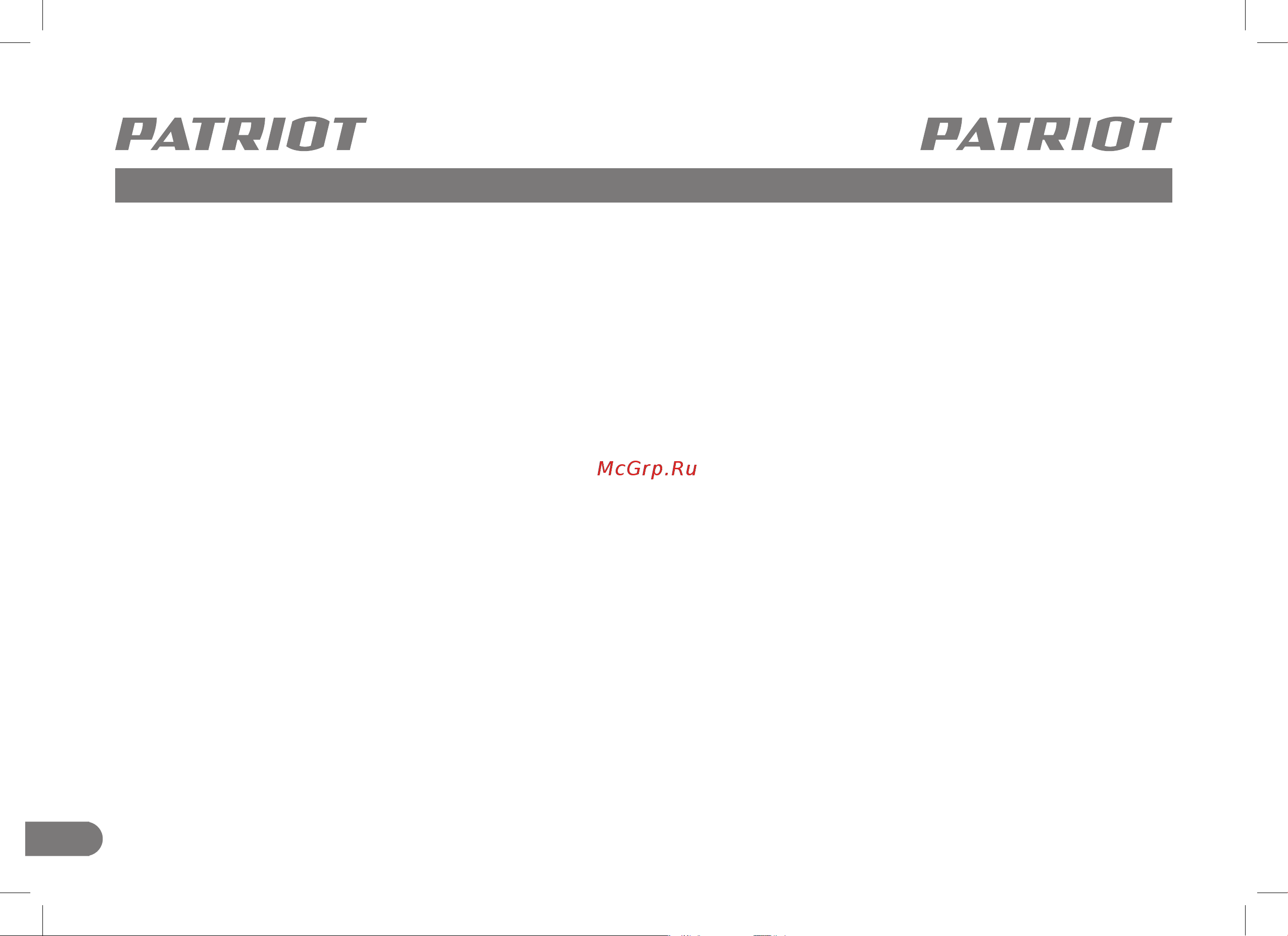Patriot GR 300 732305630 Инструция онлайн [4/28] 863989
