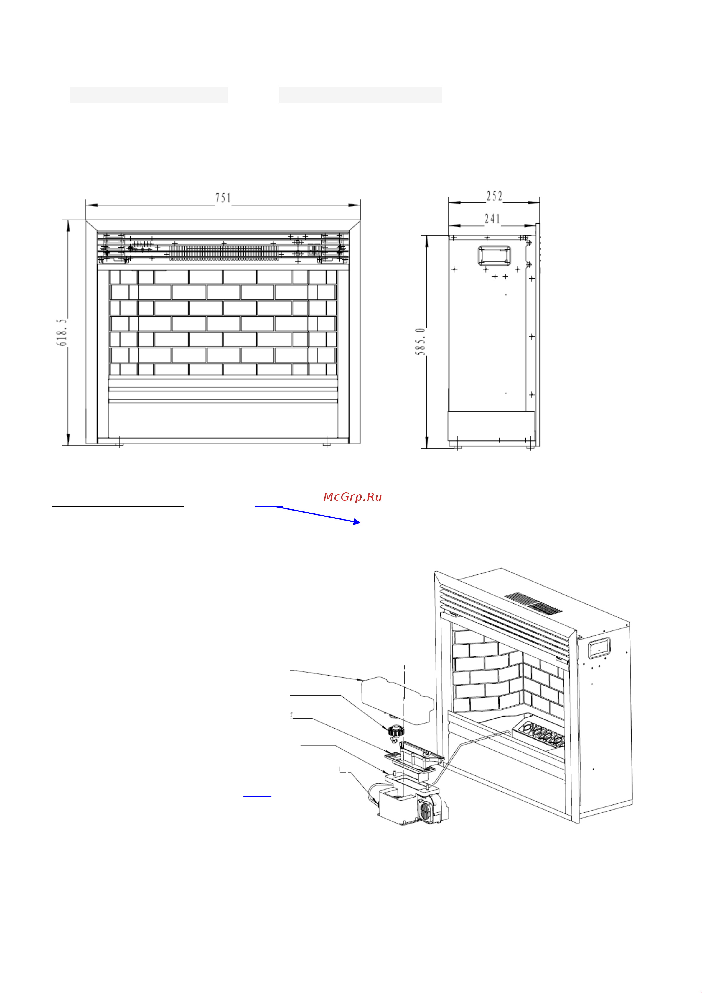 RealFlame California Brick 3D 26+3D Novara 10014148 инструкция для очага онлайн [4/10] 864010