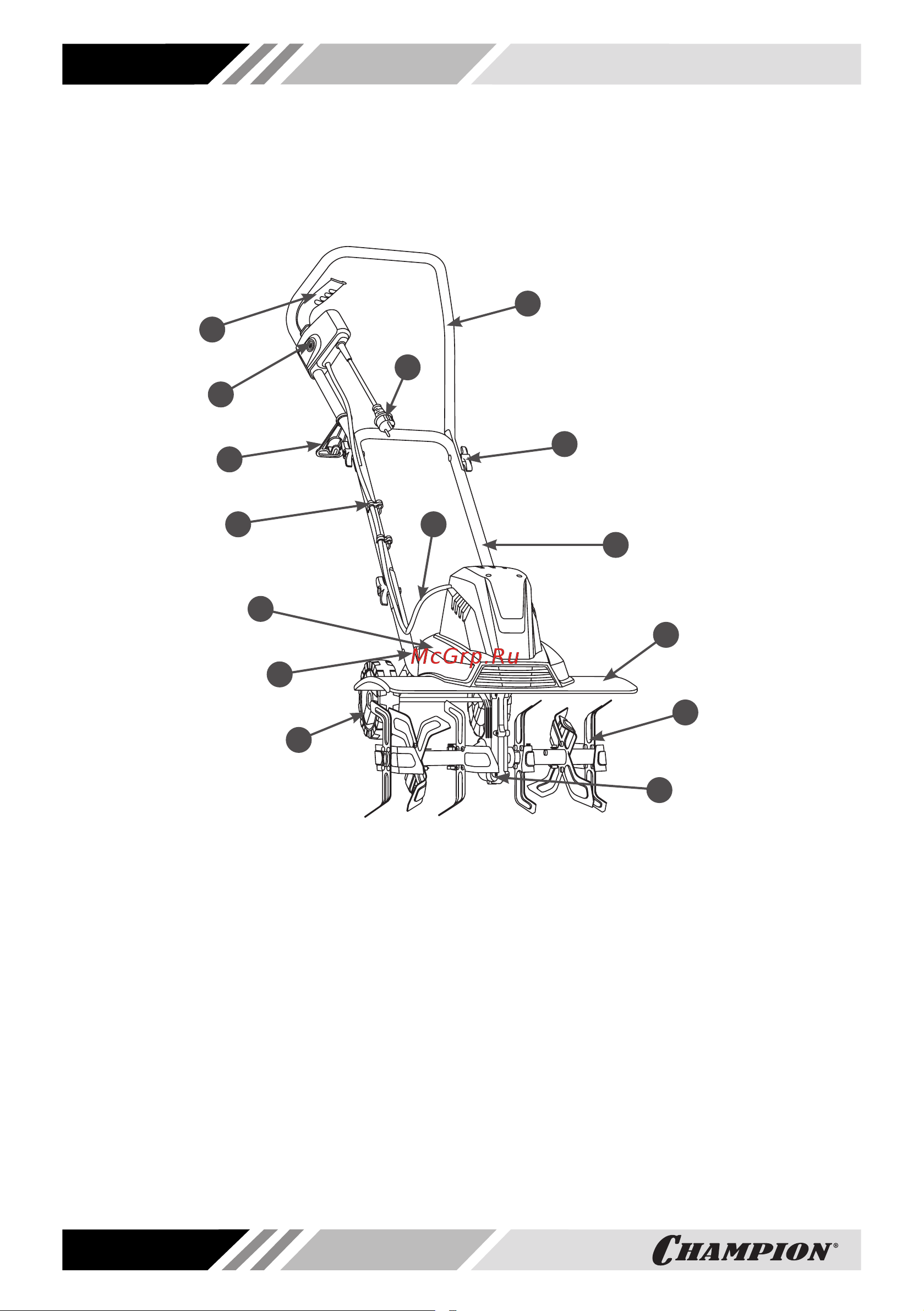 Champion EC1500 Инструкция к культиватору Champion EC1500 онлайн [10/20] 864234