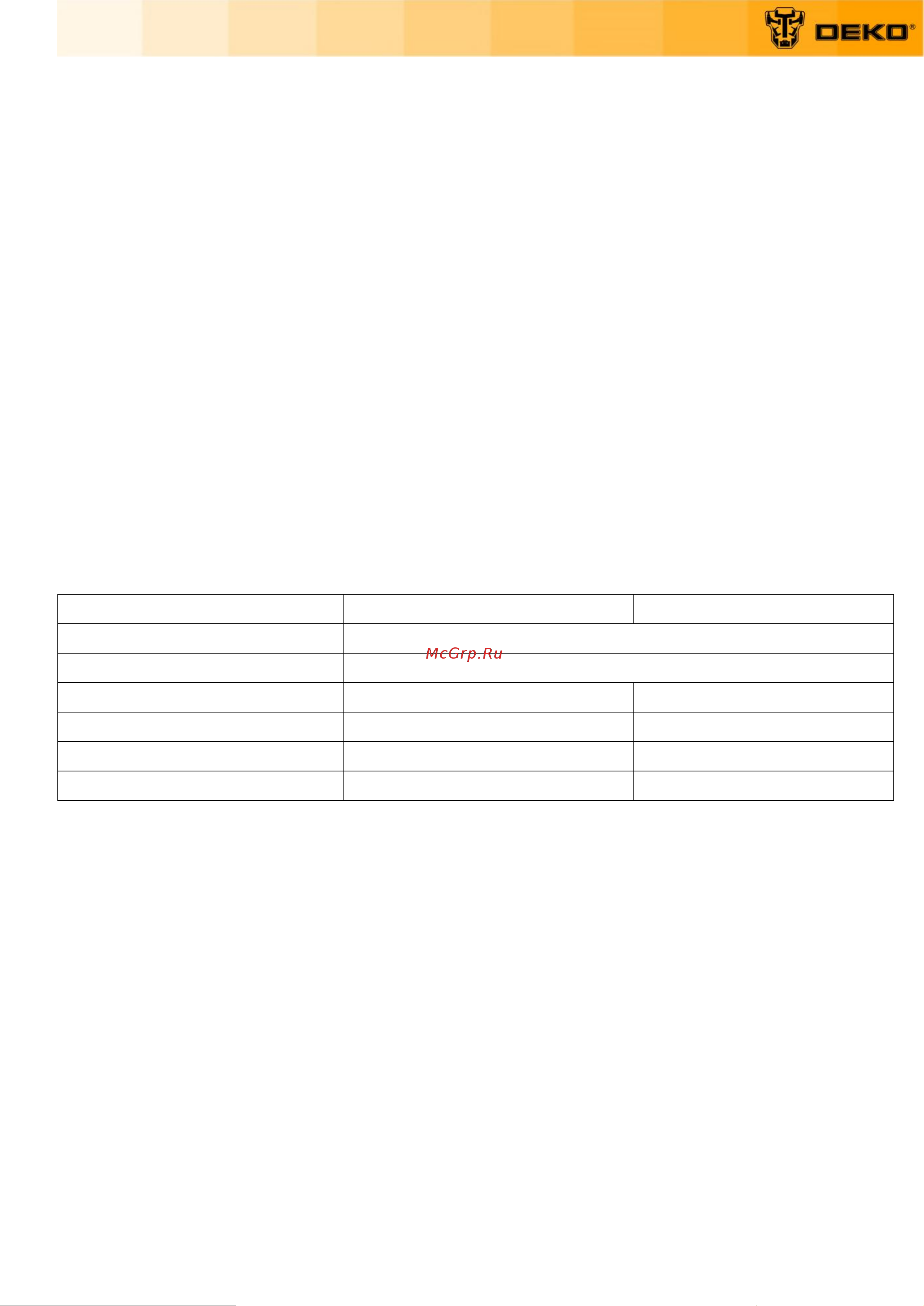 Deko DKBC750 065-1206 Инструкция по эксплуатации онлайн [3/15] 864254