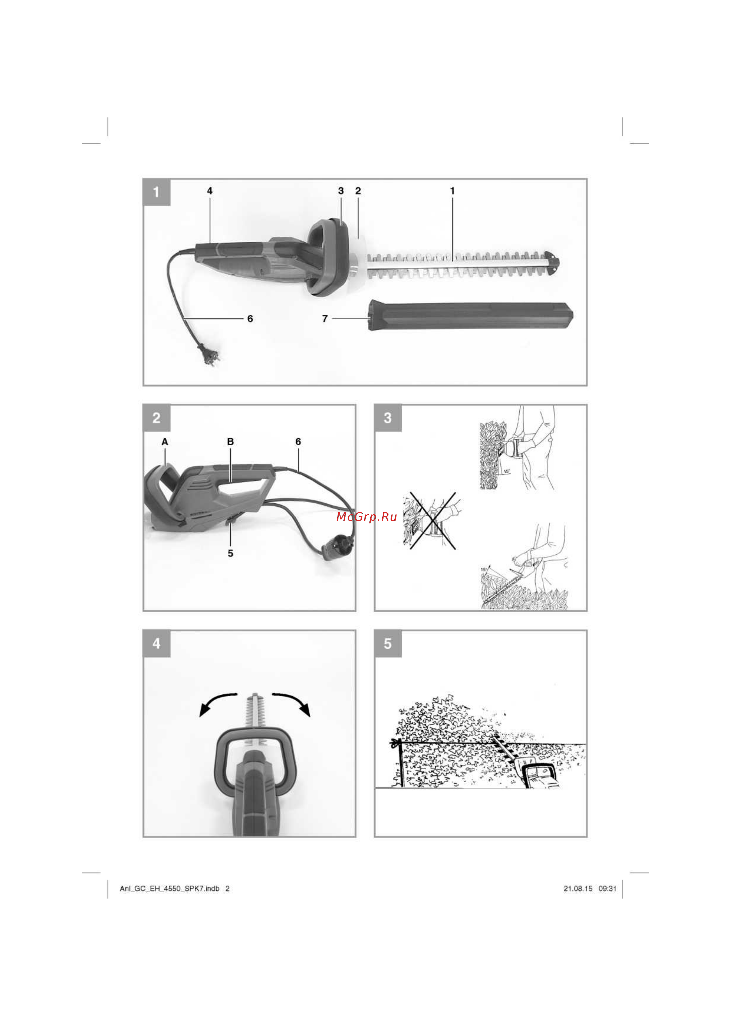 Einhell GC-EH 4550 3403370 Инструкция к Einhell GC-EH 4550 онлайн [2/11] 864255