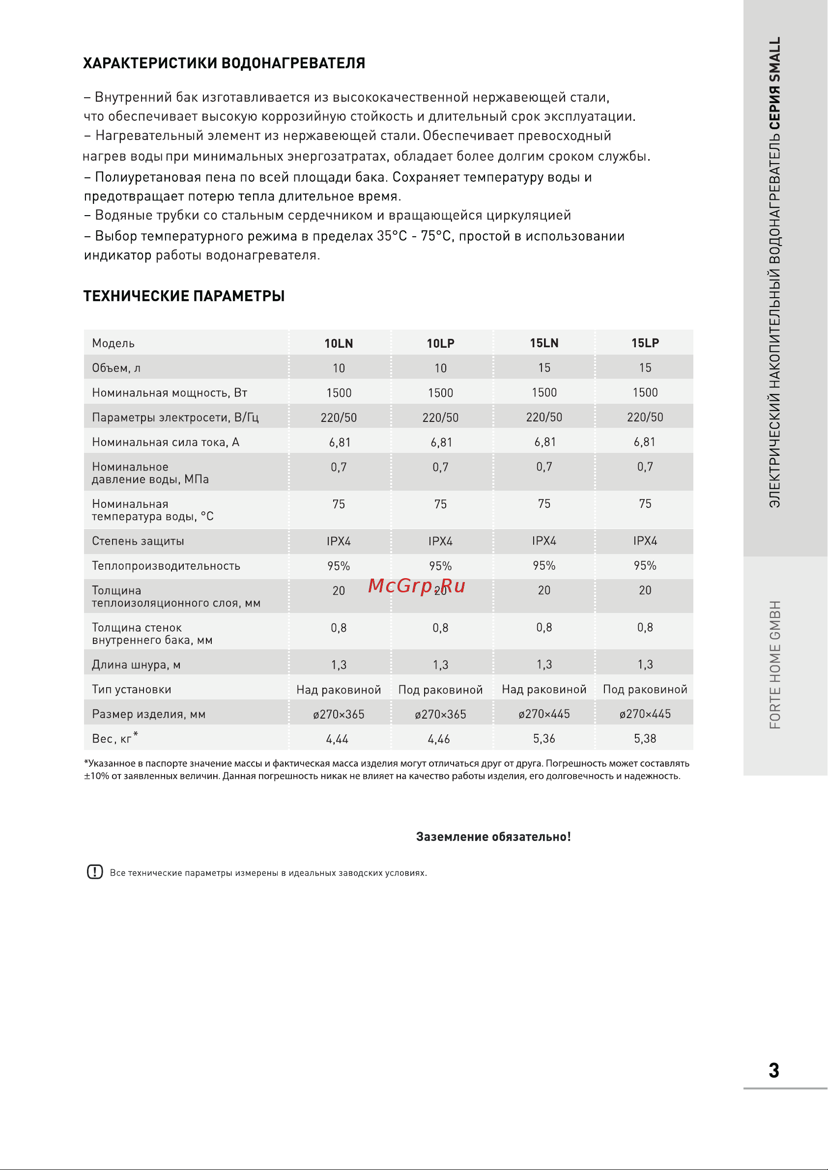 Oasis 10 LN над раковиной 4640015387688 Инструкция к OASIS 10 LN 4640015387688 онлайн [5/16] 864354