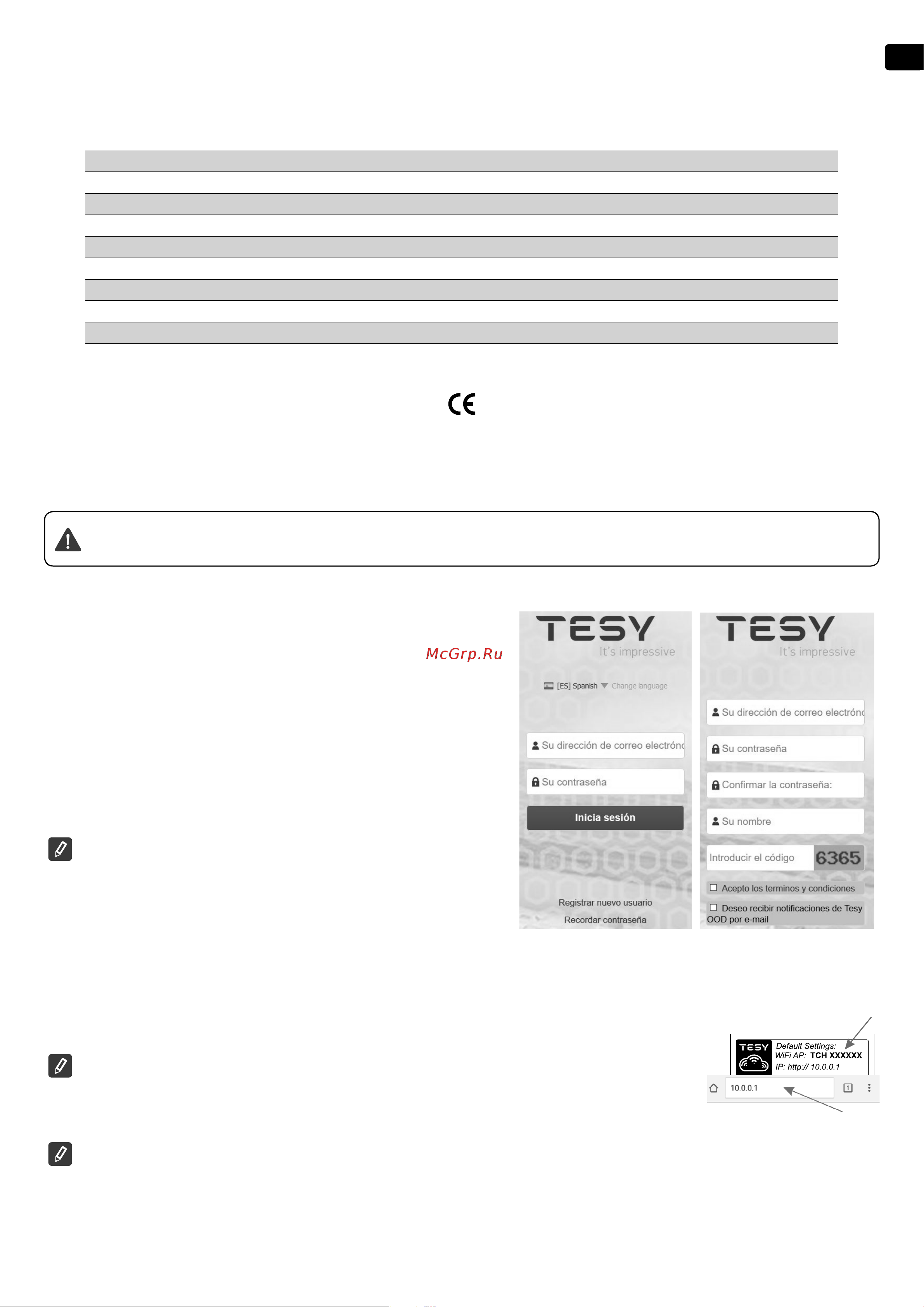 Tesy GCV 1004724D C22 ECW 305084 Подключение к Интернету онлайн [15/108] 864383