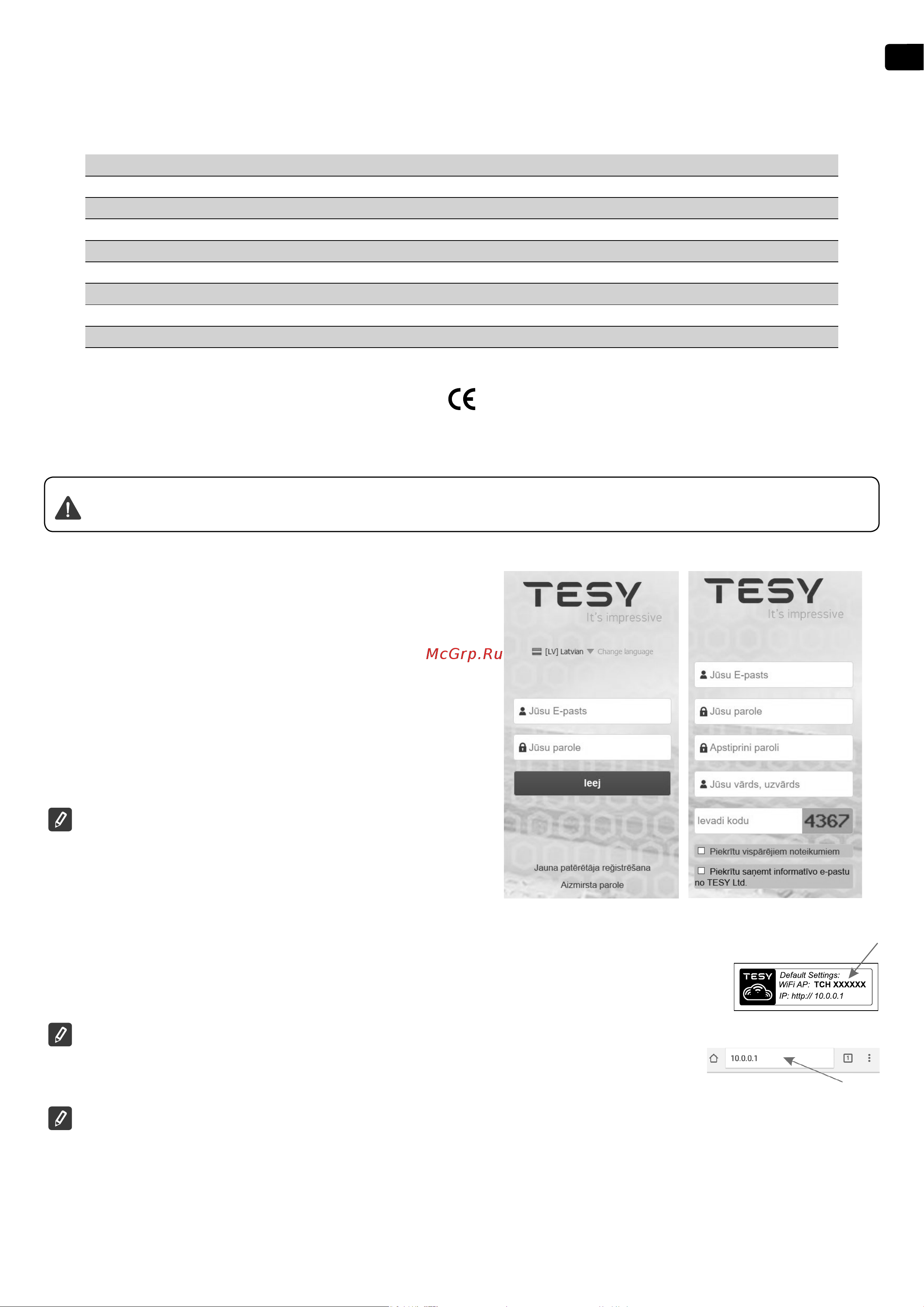 Tesy GCV 1004724D C22 ECW 305084 Подключение к Интернету онлайн [67/108] 864383