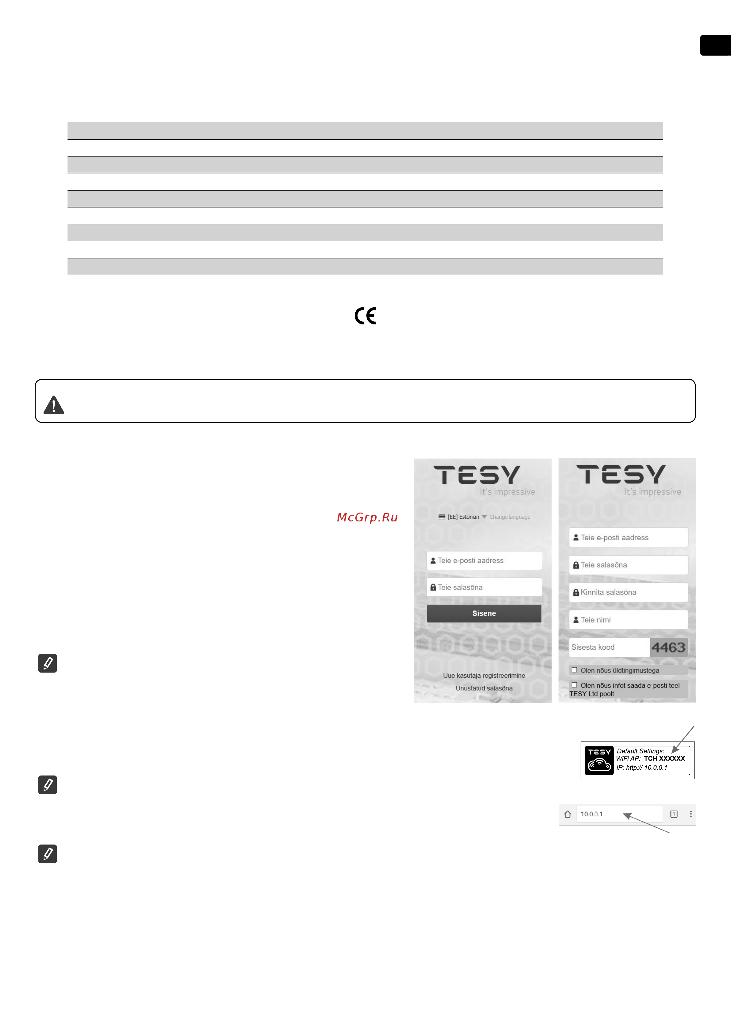 Tesy GCV 1004724D C22 ECW 305084 Подключение к Интернету онлайн [71/108] 864383