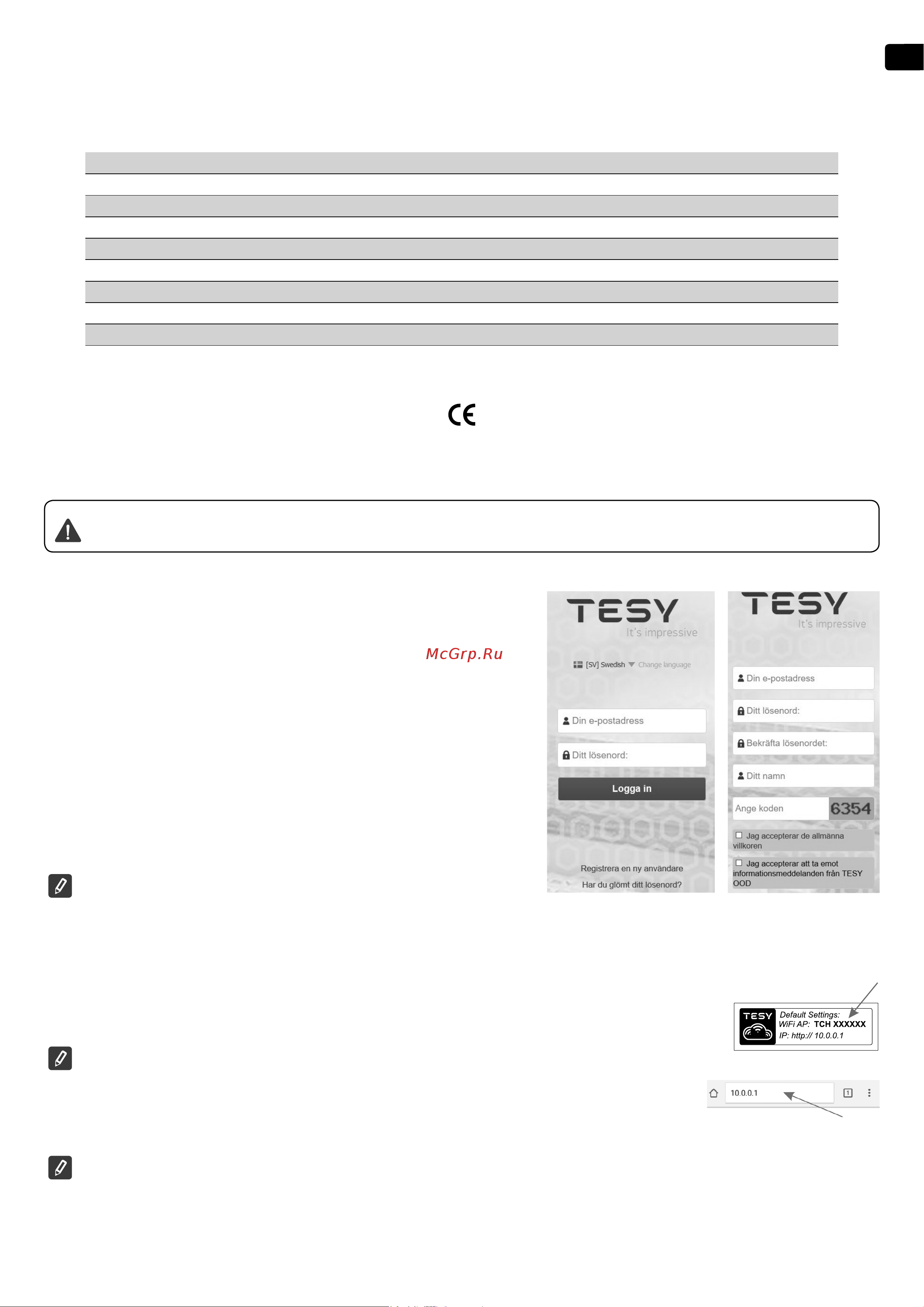 Tesy GCV 1004724D C22 ECW 305084 Подключение к Интернету онлайн [95/108] 864383