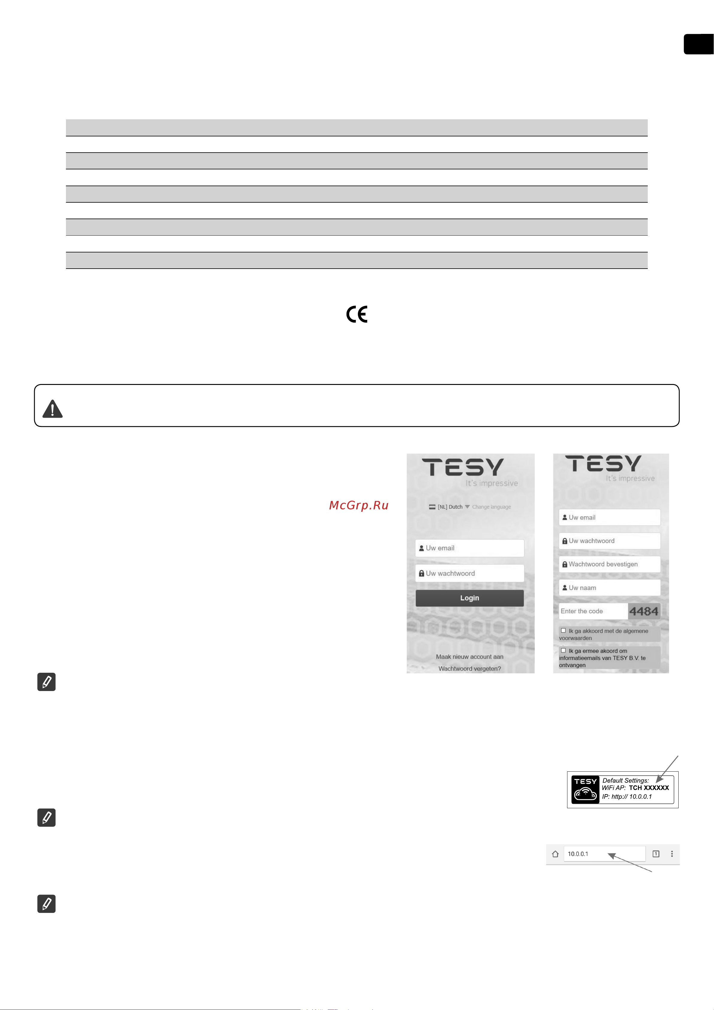 Tesy GCV 1004724D C22 ECW 305084 Подключение к Интернету онлайн [99/108] 864383