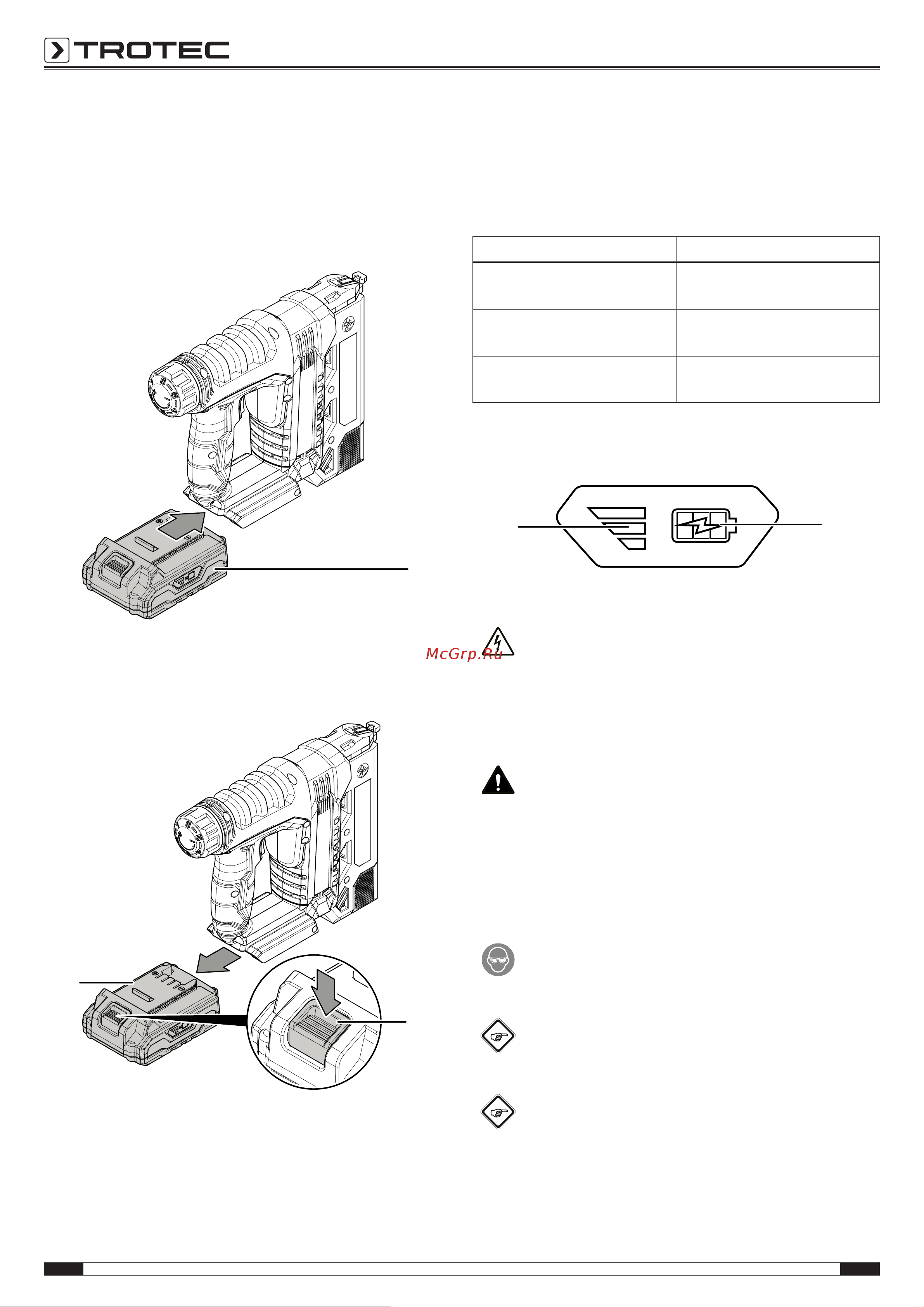 Trotec PTNS 10-20V 4460000110 Инструкция к товару онлайн [12/18] 864493