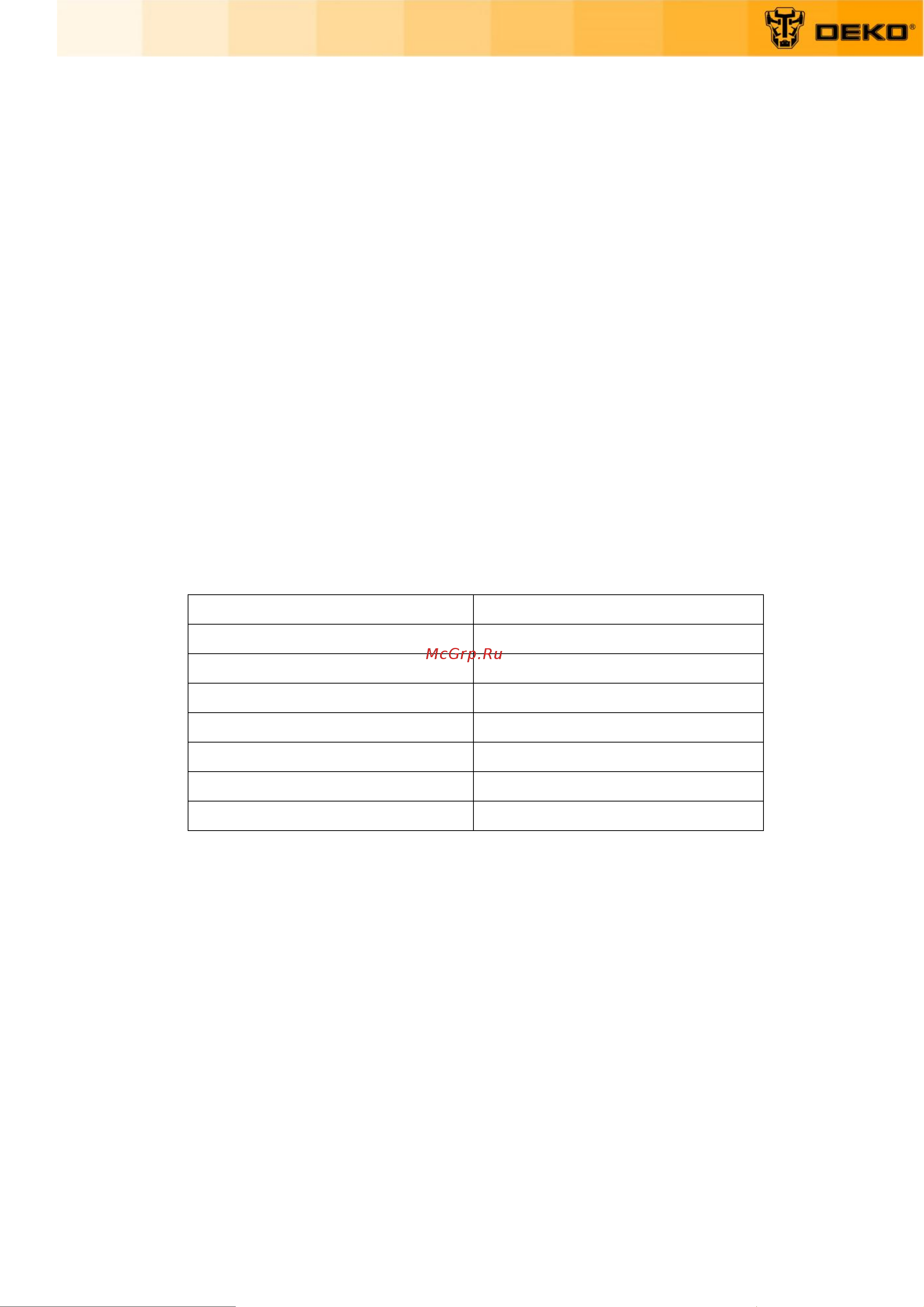 Deko DKSH3500 065-1209 Инструкция по эксплуатации онлайн [3/18] 864641