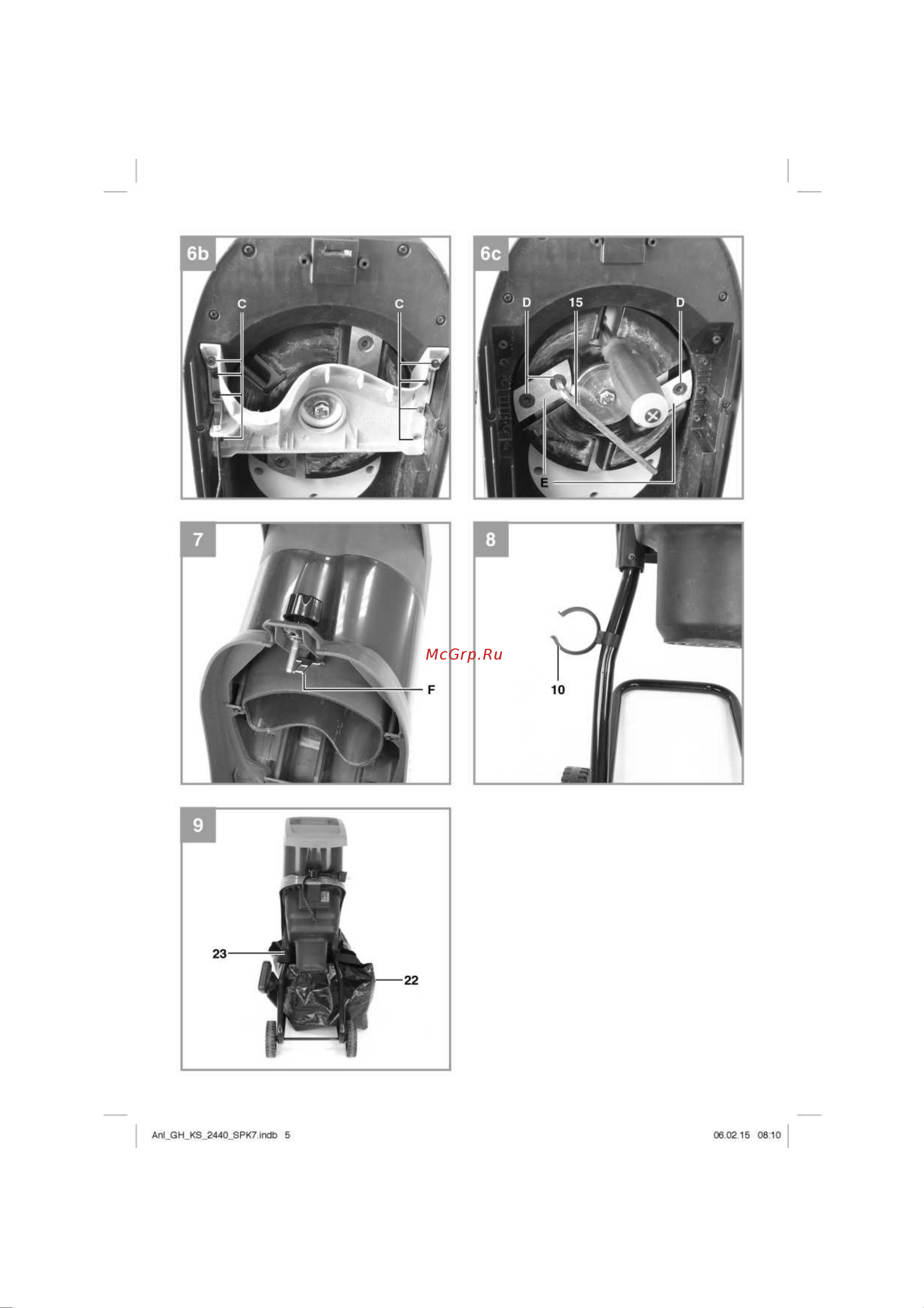 Einhell GH-KS 2440 3430340 Инструкция к Einhell GH-KS 2440 онлайн [5/16] 864644