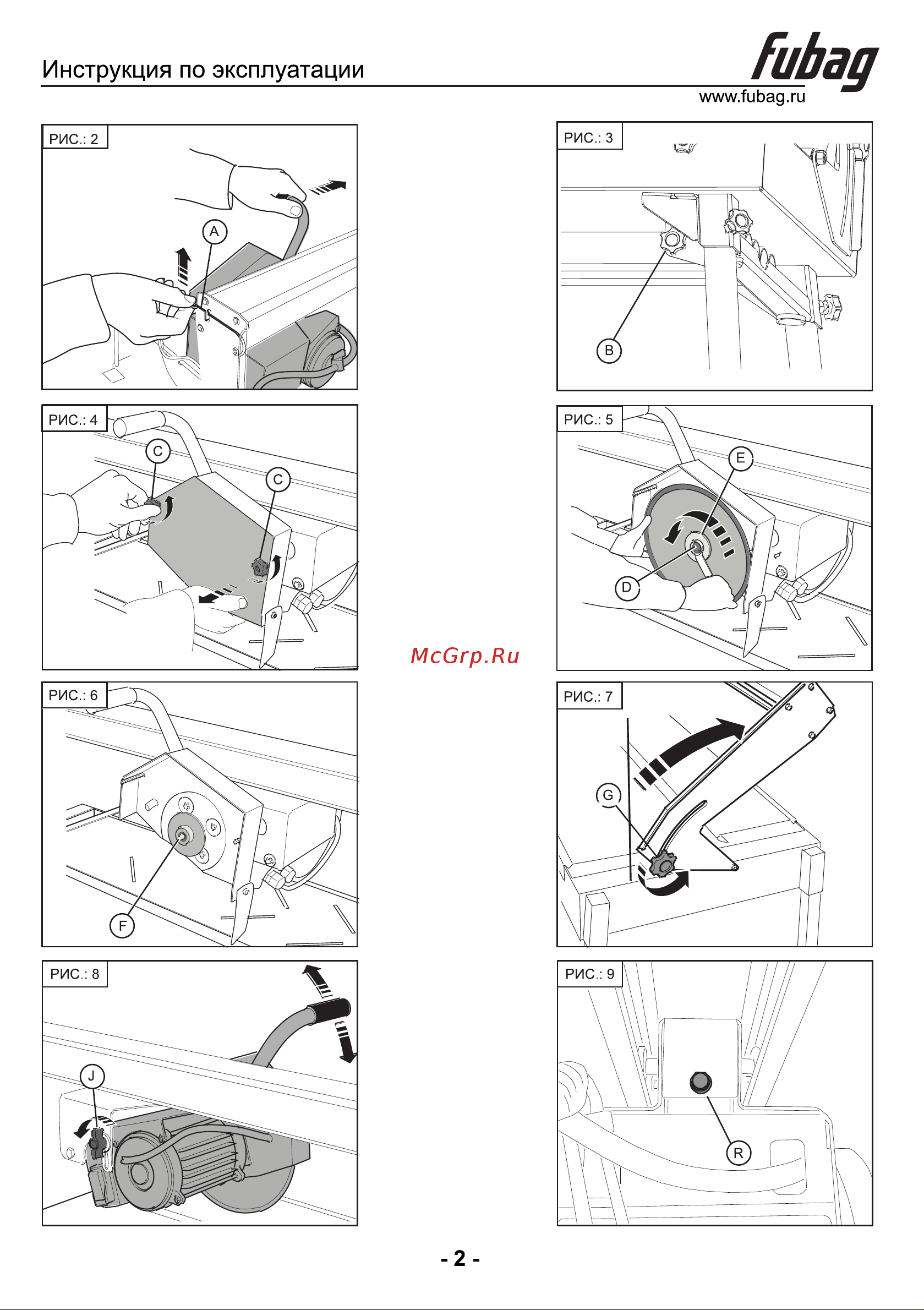 Fubag Masterline 9 Star 920 31387 Инструкция по эксплуатации онлайн [3/9] 864719