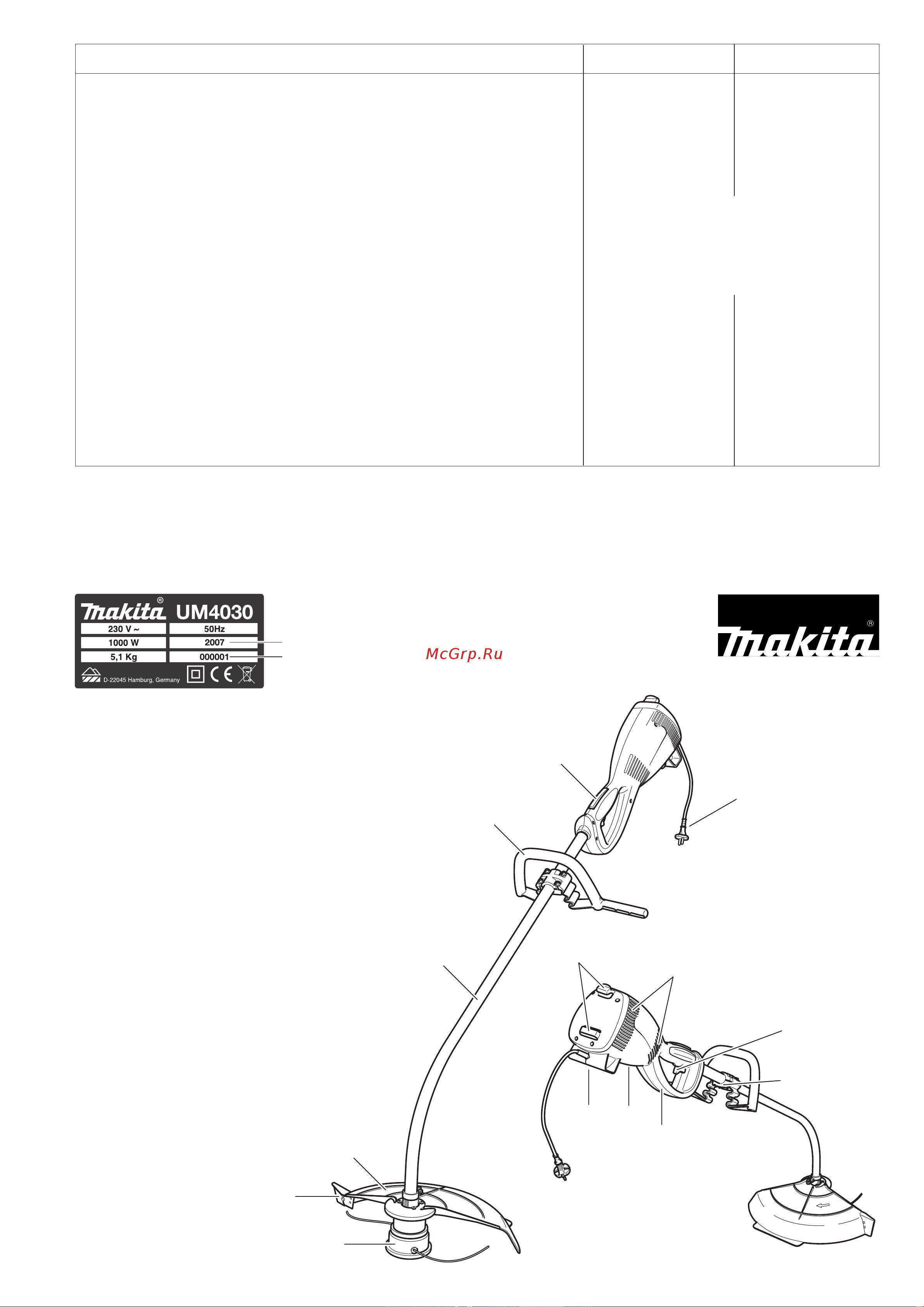 Makita UM 4030 Инструкция к Makita UM 4030 онлайн [8/17] 864826