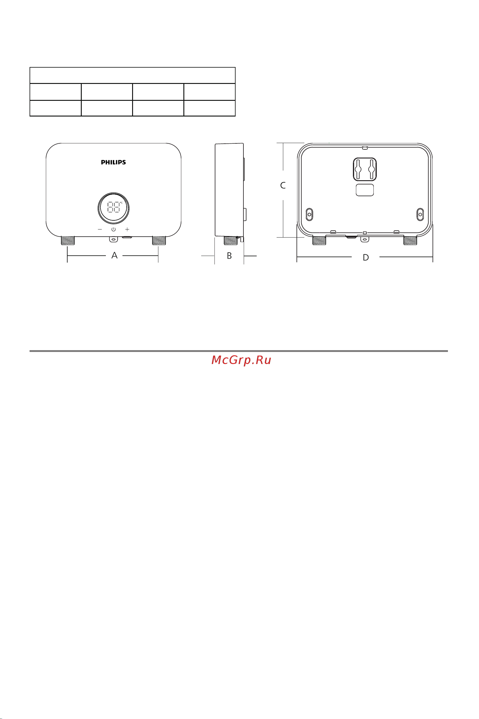 Philips AWH1053/51(55LA) Руководство по эксплуатации онлайн [8/28] 864940
