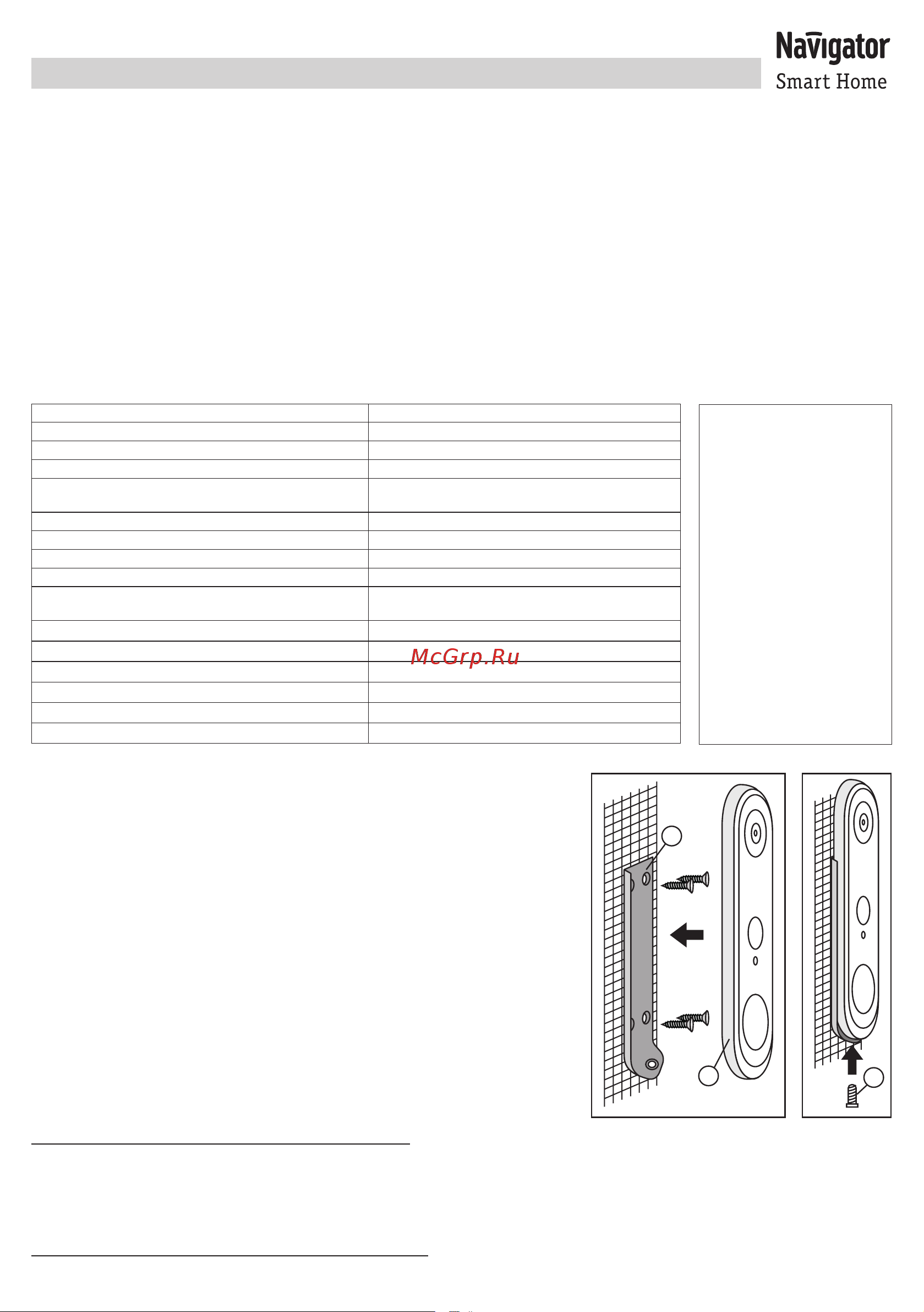 Navigator 82 637 NSH-DB-01-WiFi 82637 Инструкция к товару онлайн