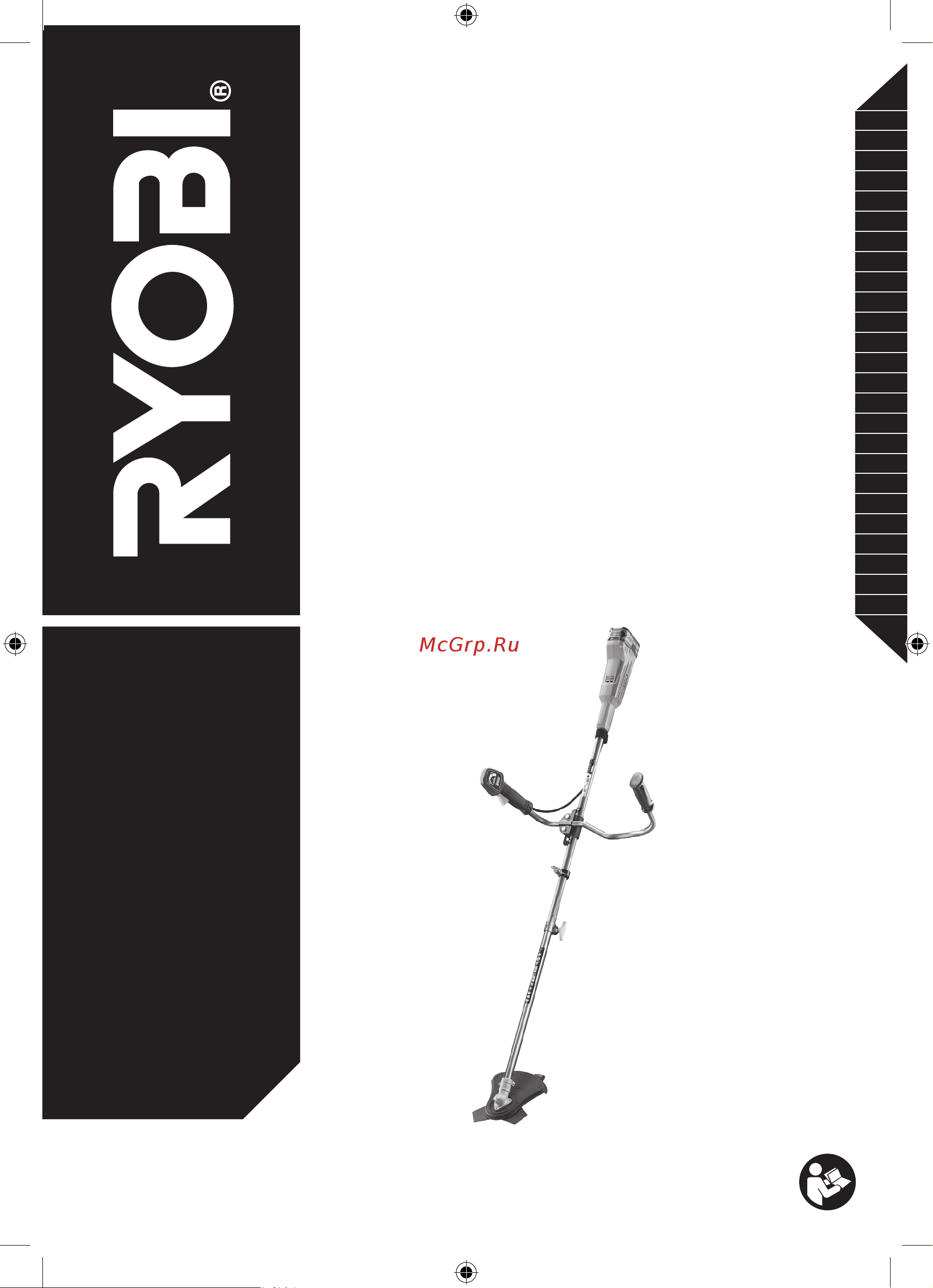 Ryobi ONE+ RBC18X20B4F 5133003713 Инструкция к Ryobi ONE+ 18 В RBC18X20B-4 онлайн