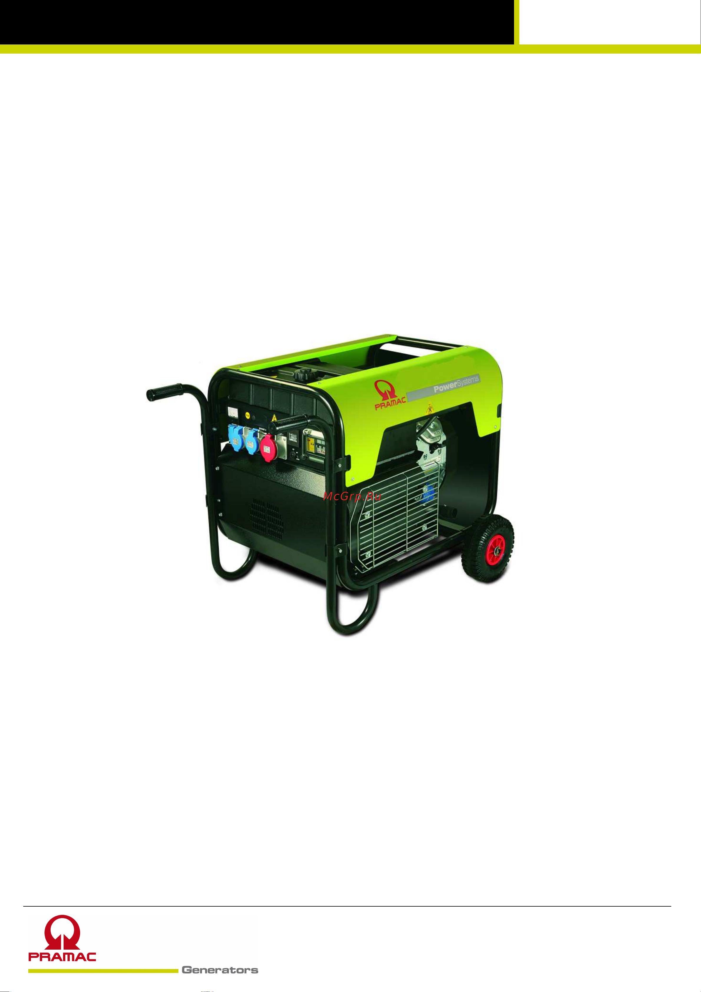 Pramac WX6250 ES PR552TXB000 Инструкция к товару онлайн