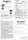 Thorvik BBIW121700 бесщеточный ,1/2DR, 21 В, 1700 Нм 53704 Инструкция