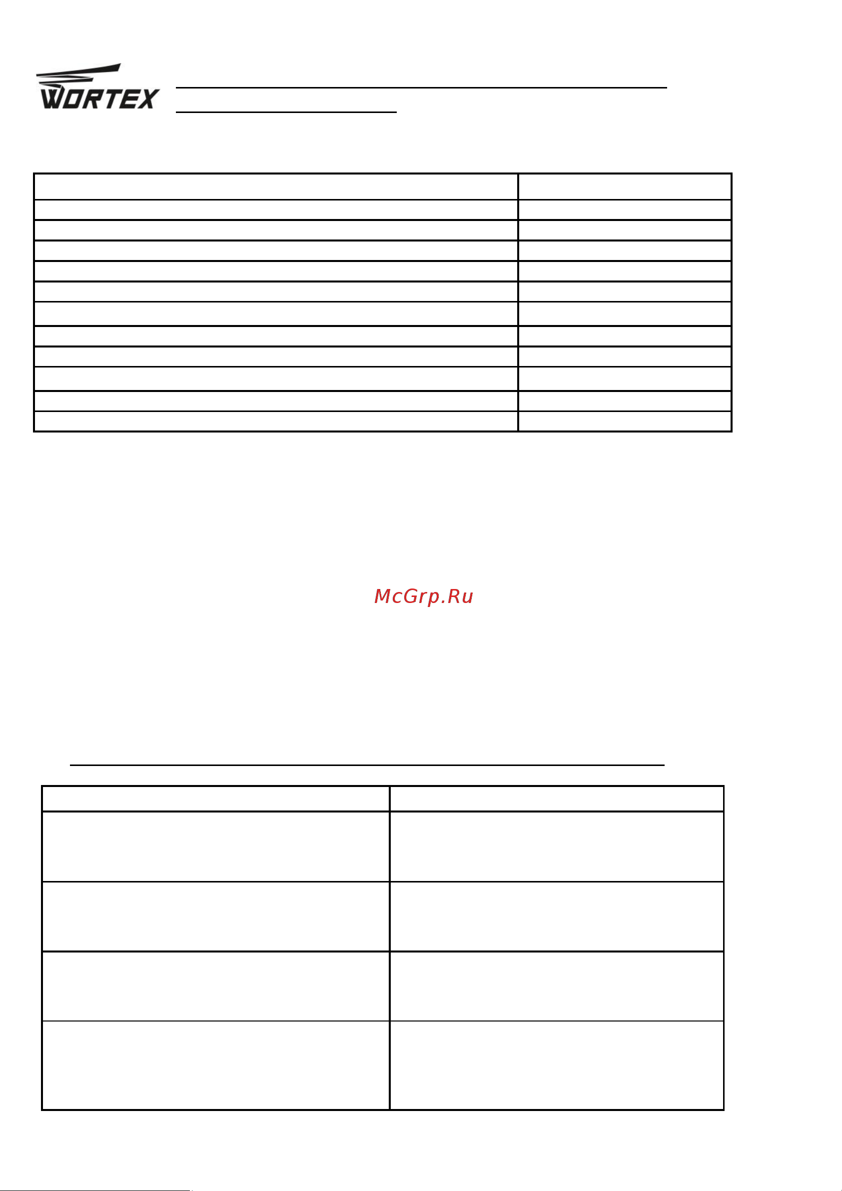 WORTEX CWR 0318 ALL1 CWR031800029 Инструкция к товару онлайн [5/21] 865255