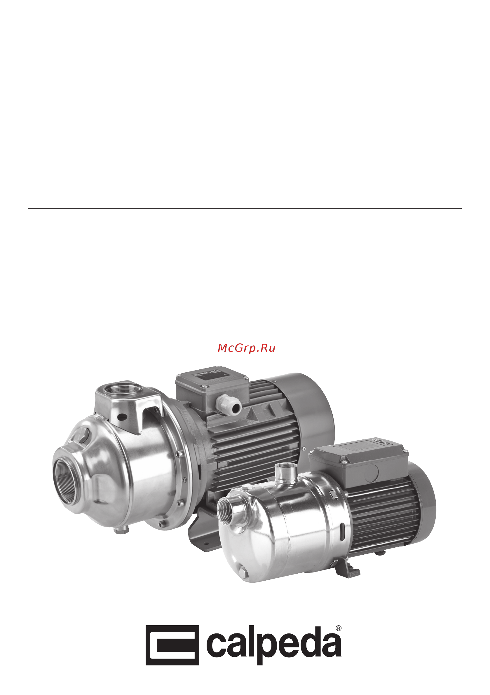 CALPEDA MXH 1606/B 400/690/50 Hz 62253061000 Инструкция к Calpeda MXH 1605/B 62253051000 онлайн