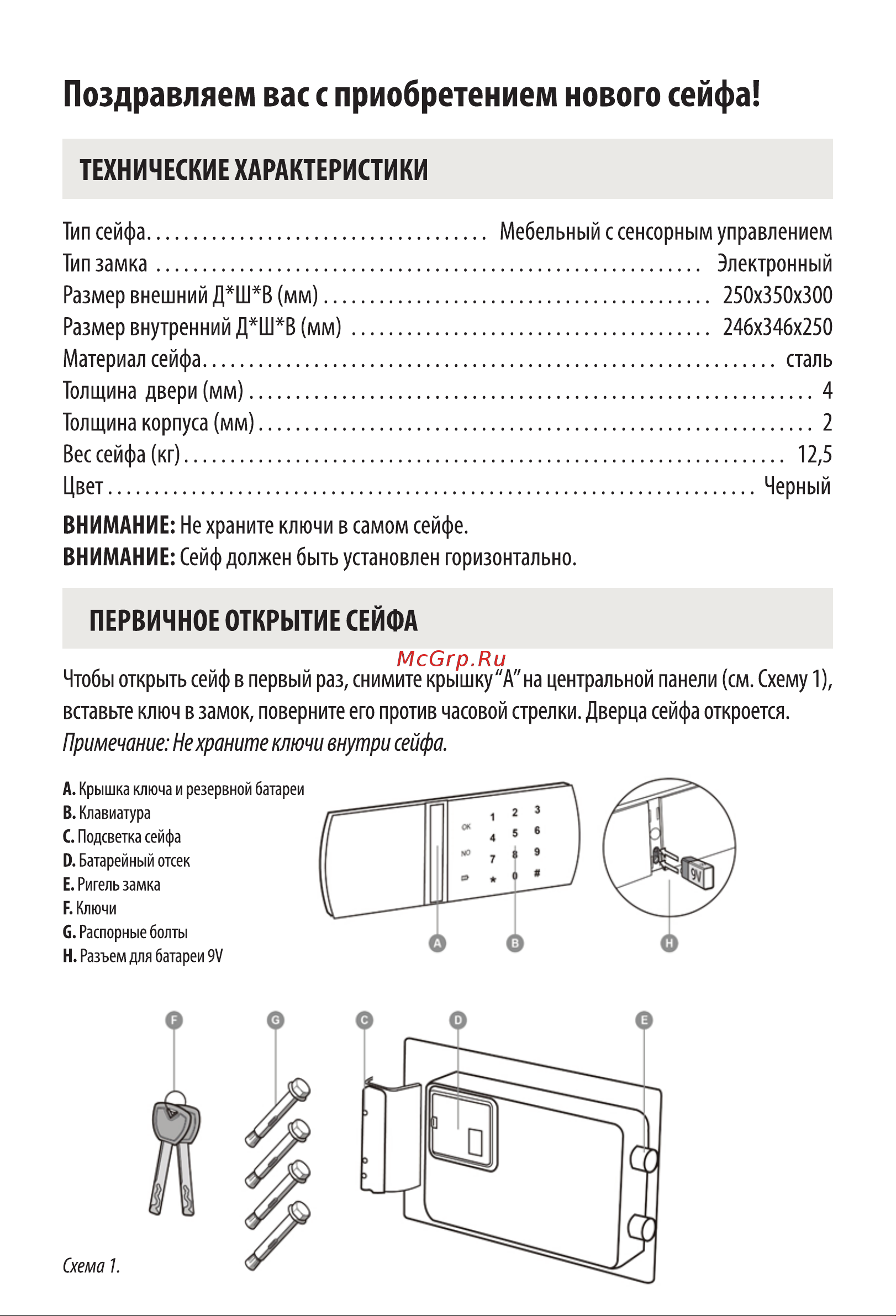 Cactus 250x350x300 мм CS-SF-T25 1458541 Инструкция к товару онлайн [2/8] 865669