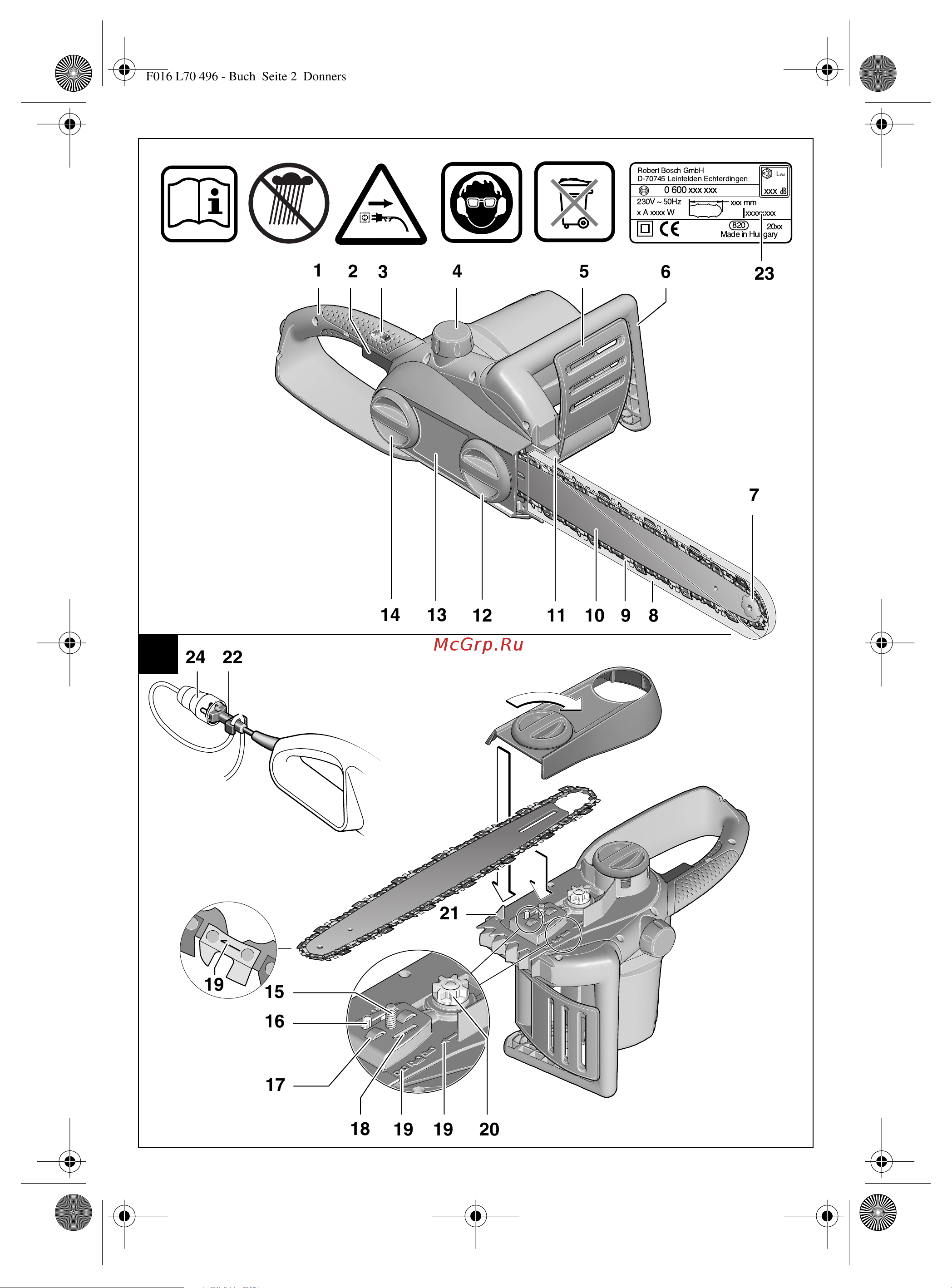 Bosch AKE 30 S 0.600.834.400 Инструкция к Bosch AKE 30 S 600834400 онлайн [2/152] 865777