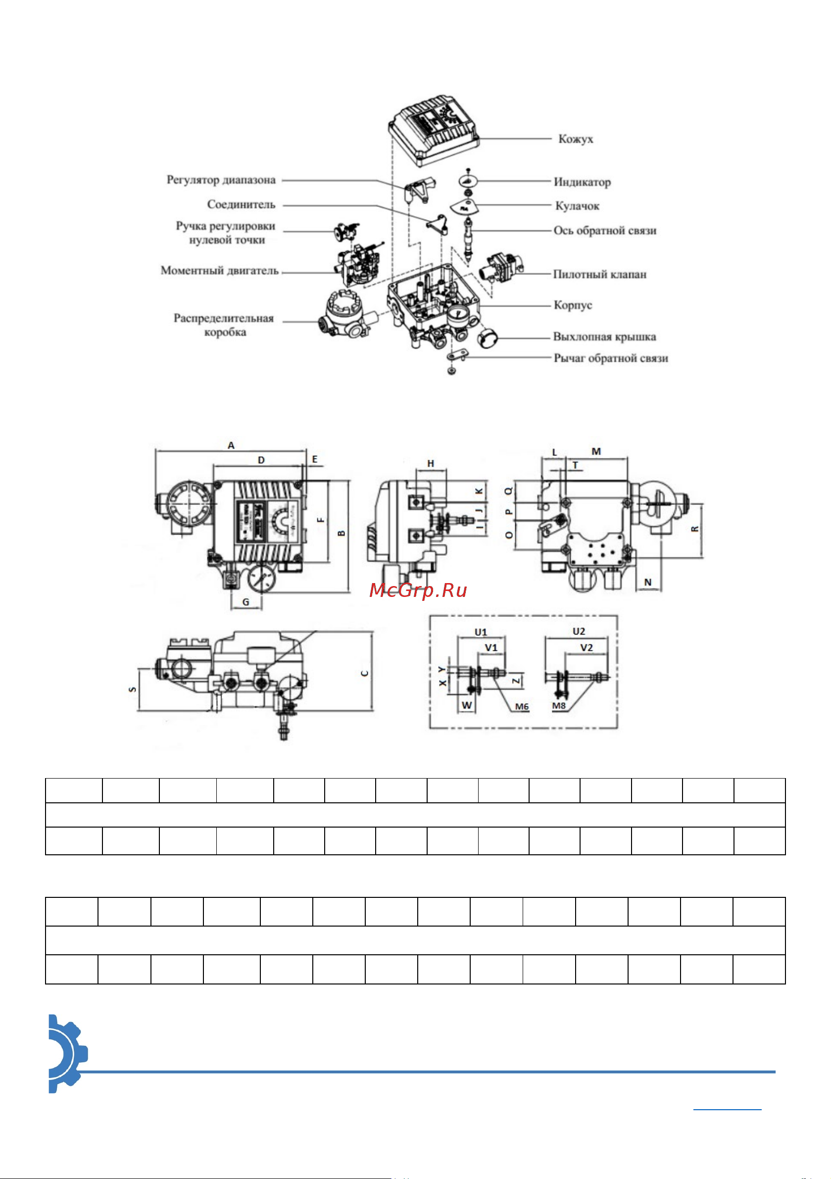 DN.ru YT-1000RSN к пневмоприводу SA, 4-20 мА D900-00199 Технический паспорт онлайн [3/19] 865797